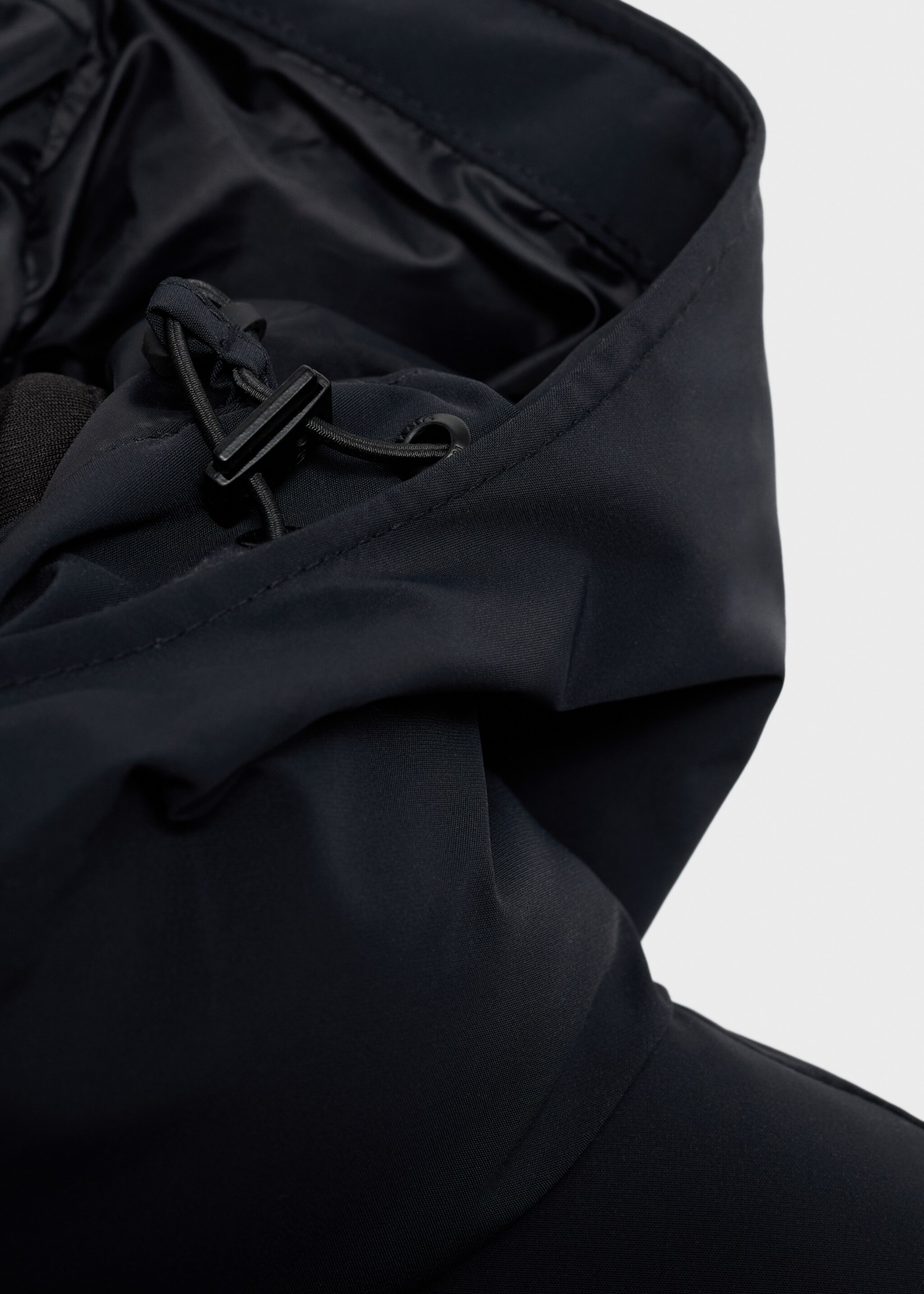 Puffer coat  with waterproof hood - Details of the article 8, Navy. Ref: 17088265-00.