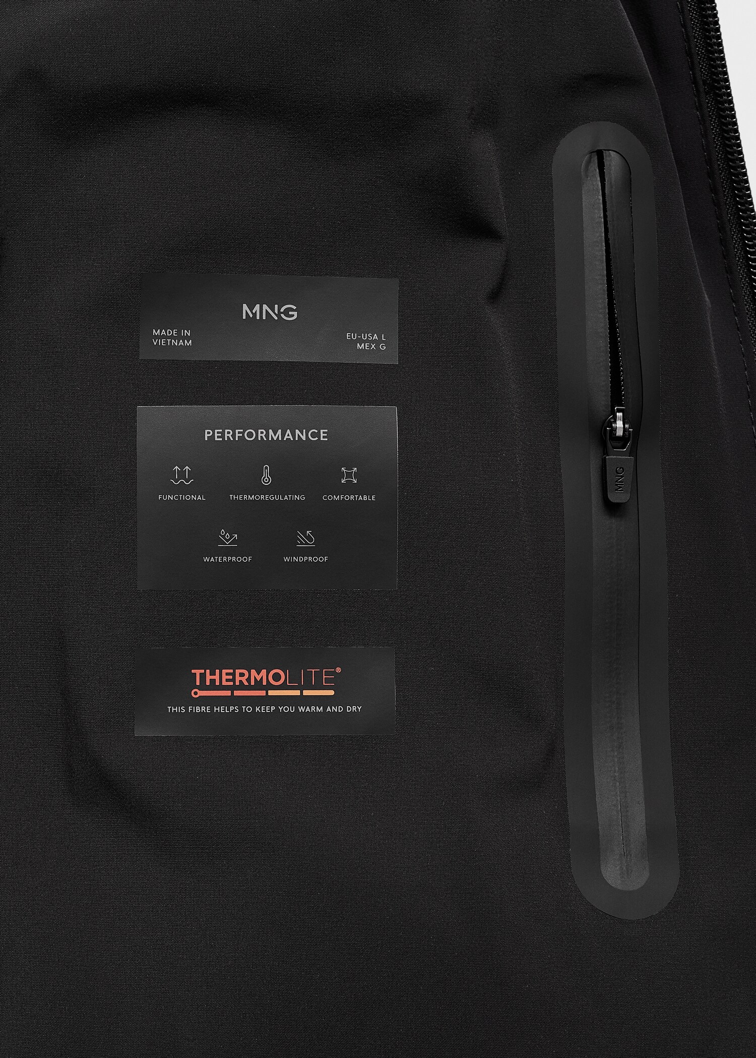 Puffer coat  with waterproof hood - Details of the article 0