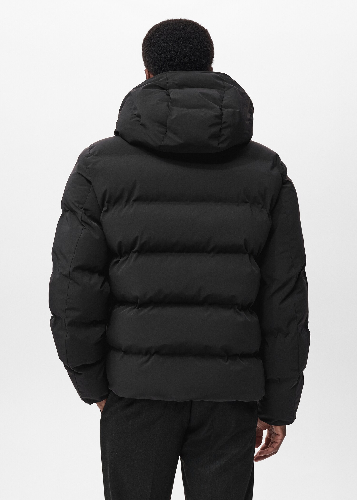 Puffer coat  with waterproof hood - Reverse of the article