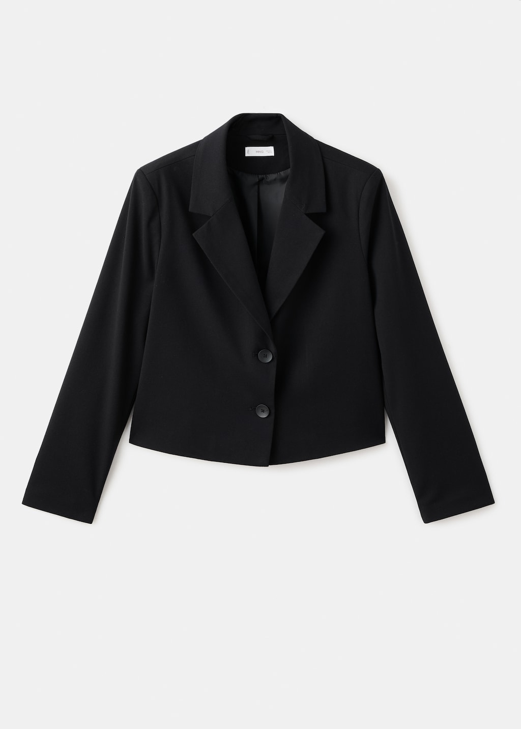 Short jacket with lapels