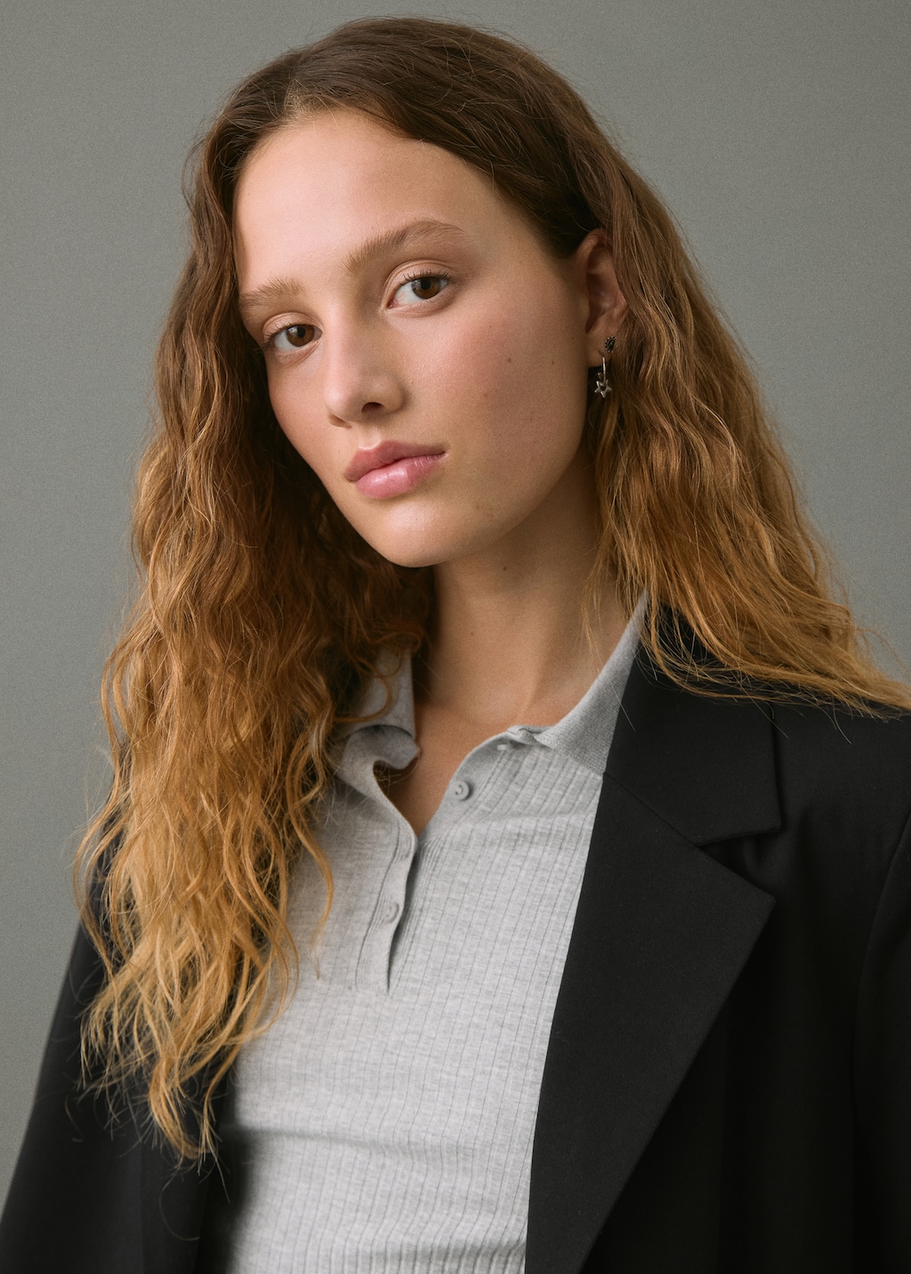 Short jacket with lapels