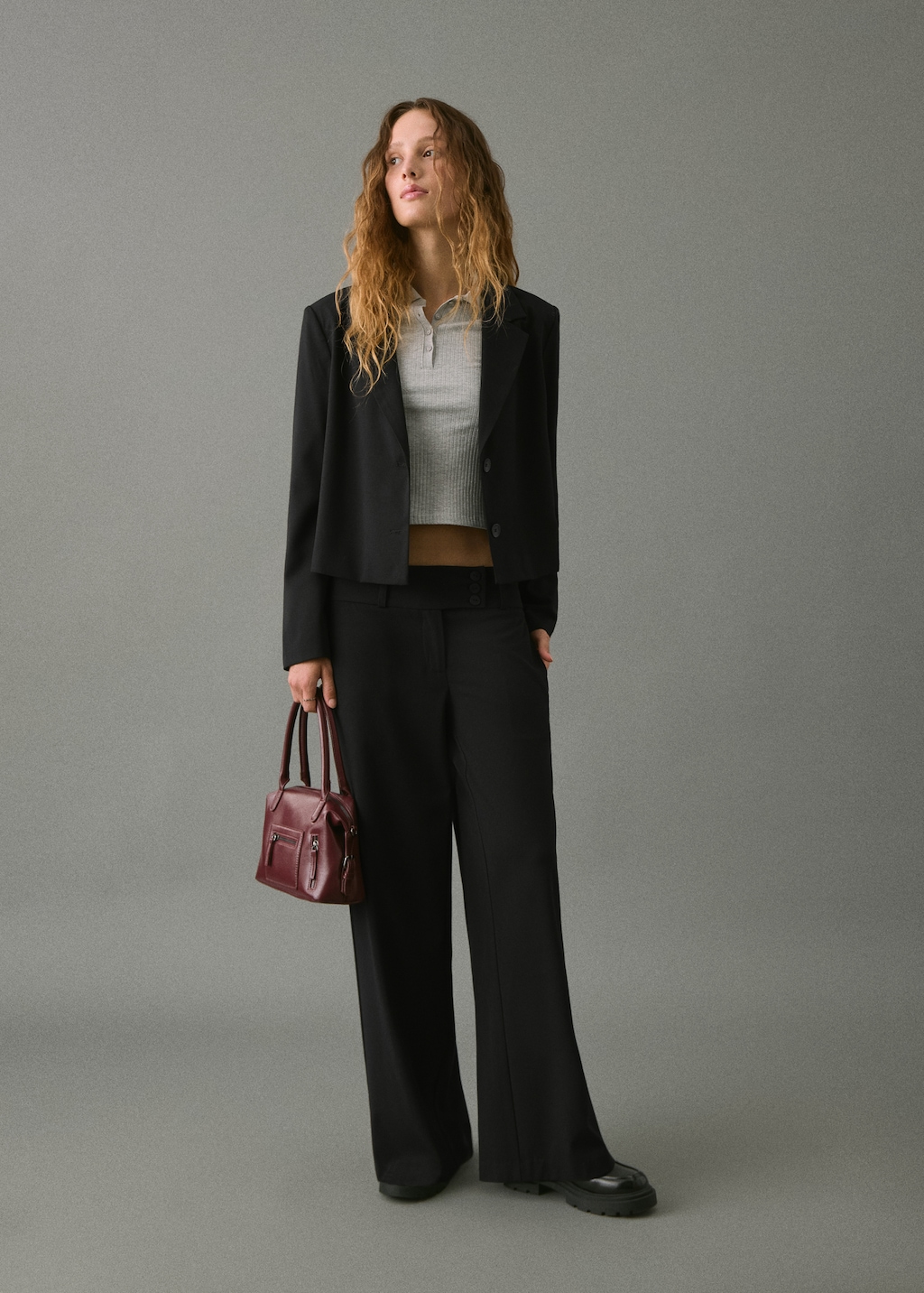 Short jacket with lapels