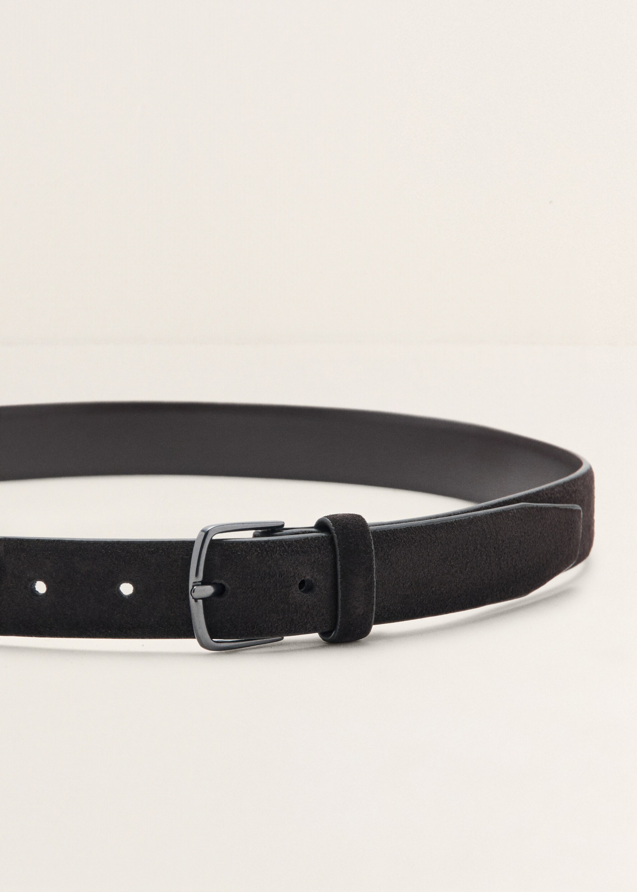 Buckle leather belt - Medium plane, Brown. Ref: 17088271-00.
