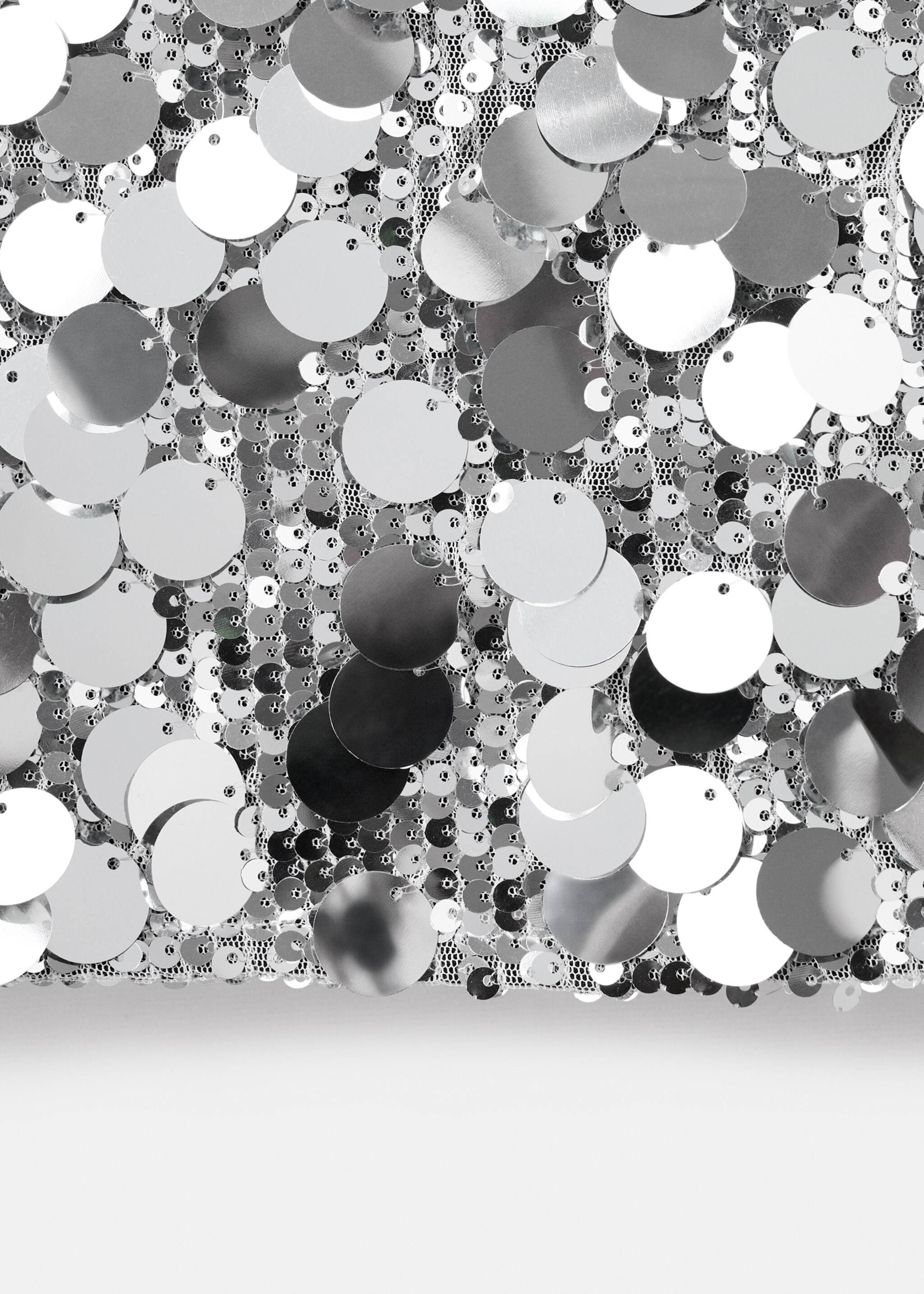 Skirt brilli - Details of the article 0, Silver. Ref: 17088274-00.