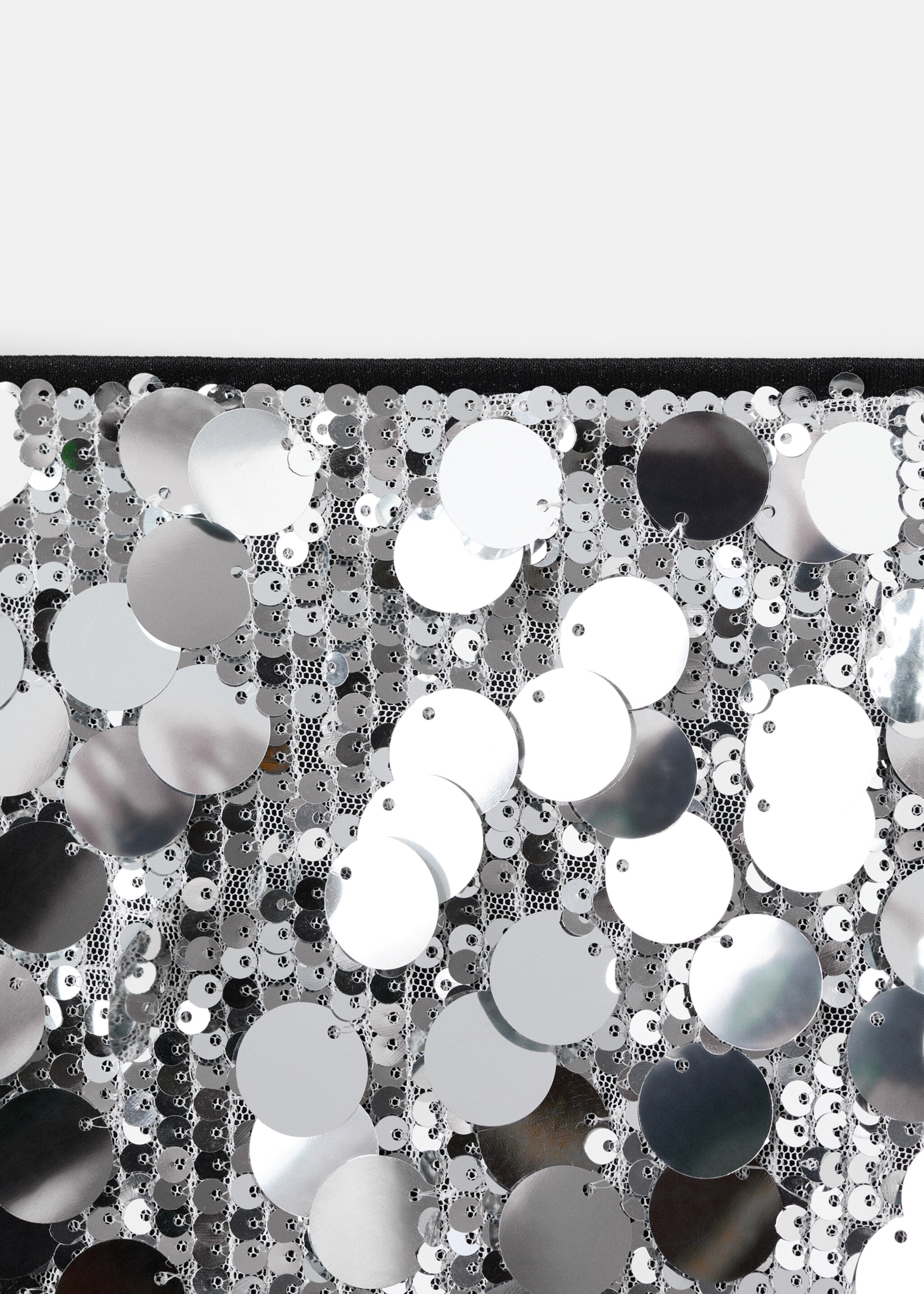 Skirt brilli - Details of the article 8, Silver. Ref: 17088274-00.