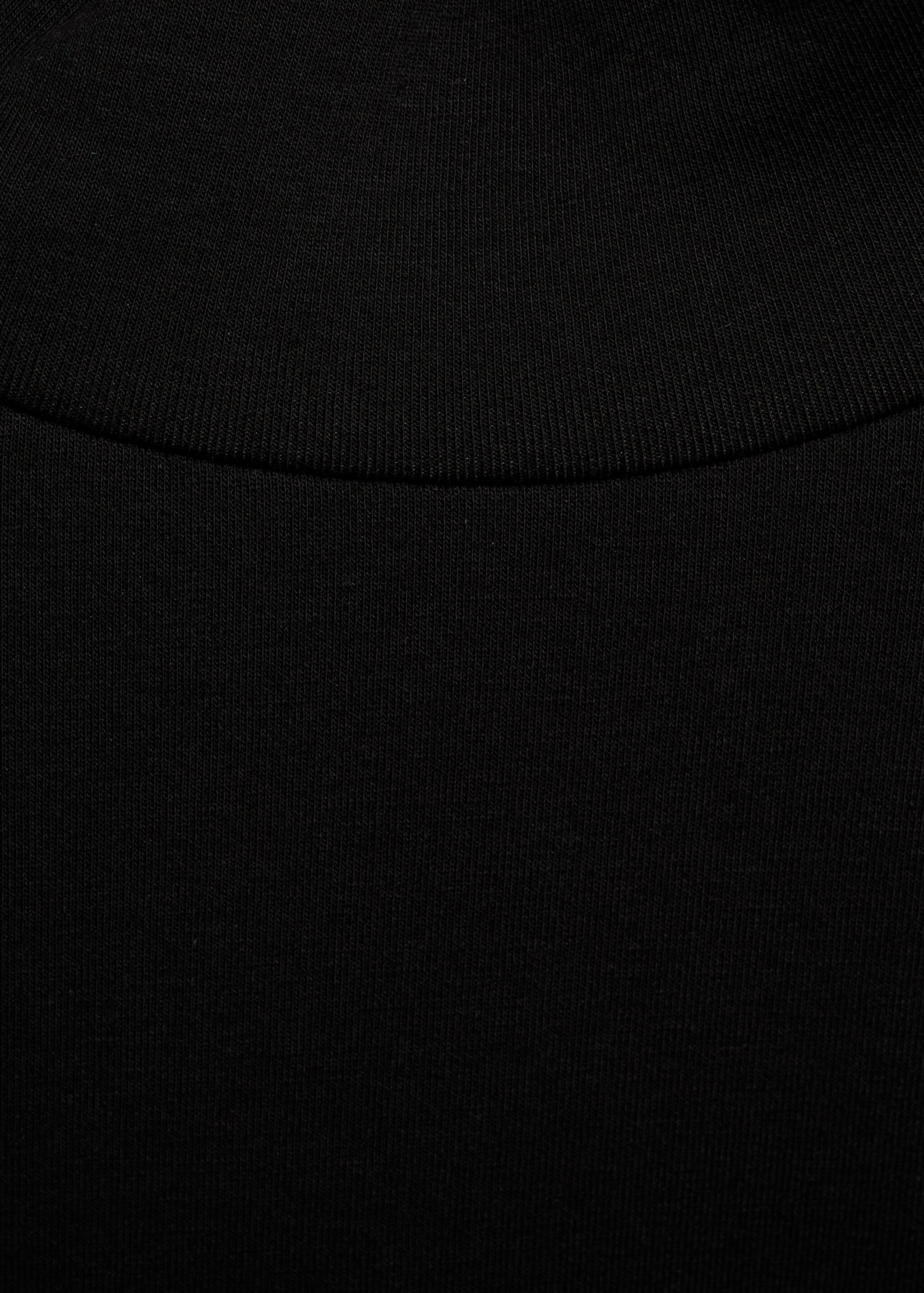 Perkins-neck long-sleeved t-shirt - Details of the article 8, Black. Ref: 17088276-00.