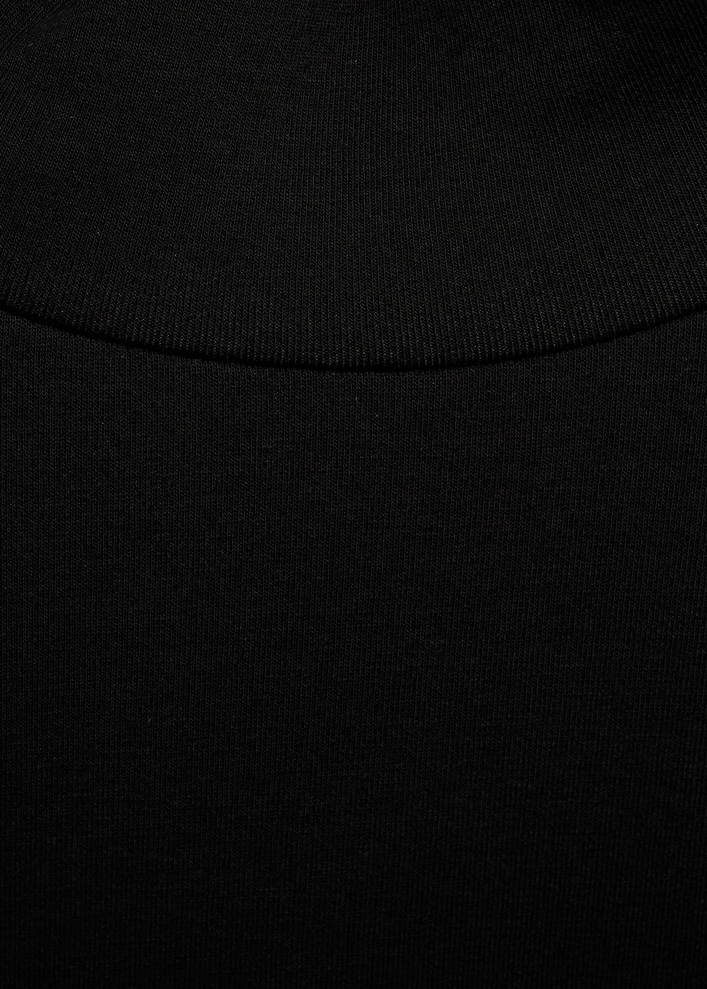 Long-sleeved t-shirt with perkins neck