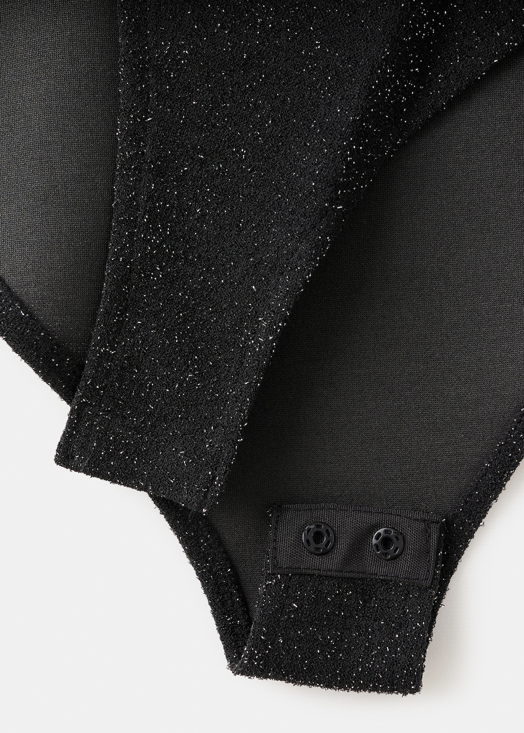 Open-back lurex bodysuit