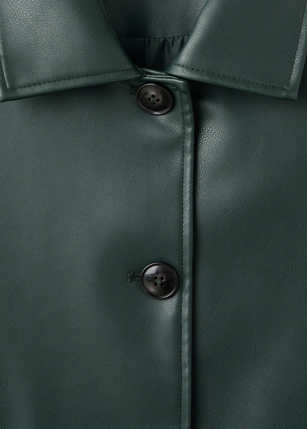 Leather-effect biker jacket