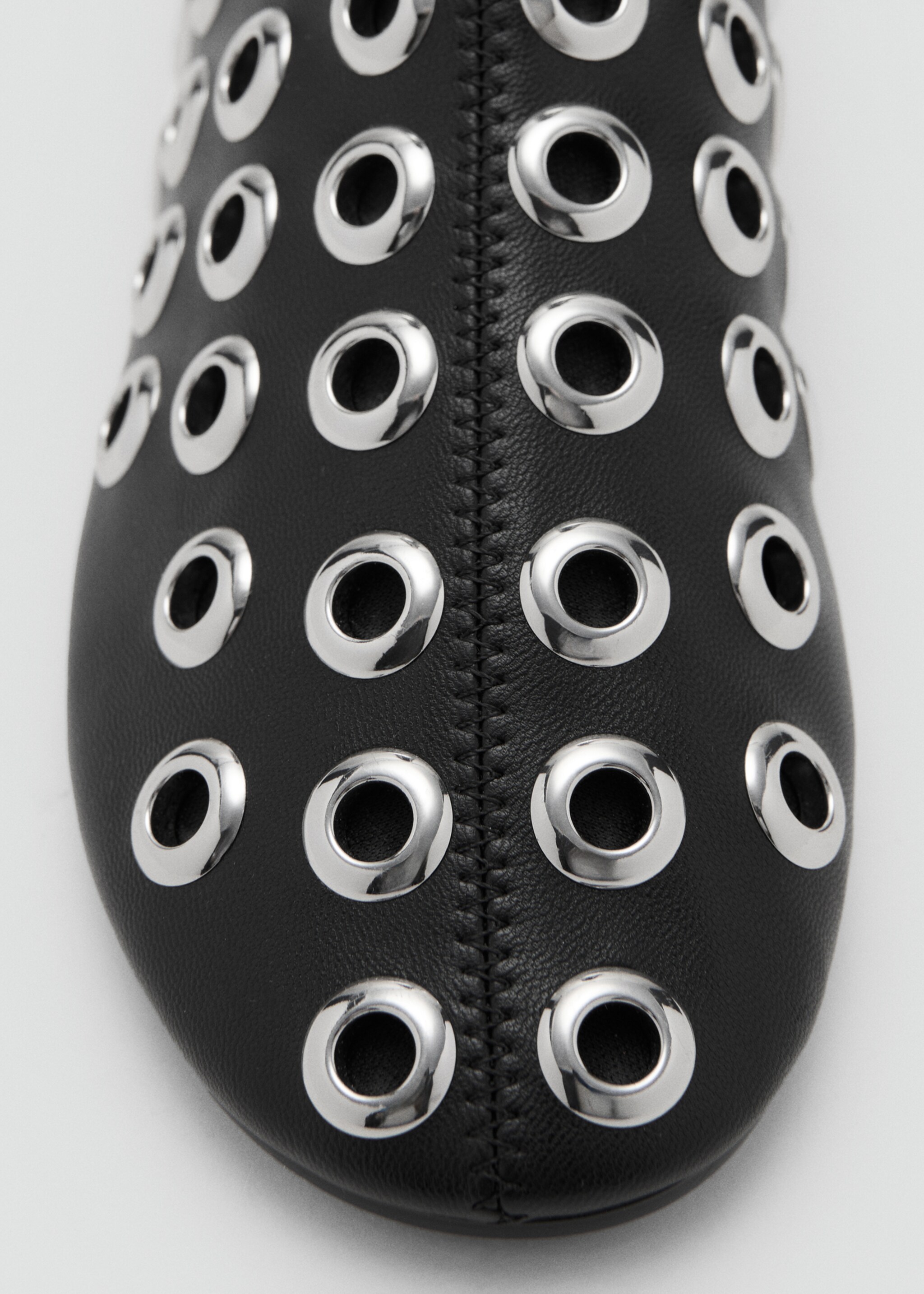 Bottine effet cuir eyelets - Détail de l'article 3, Noir. Ref: 17088633-00.
