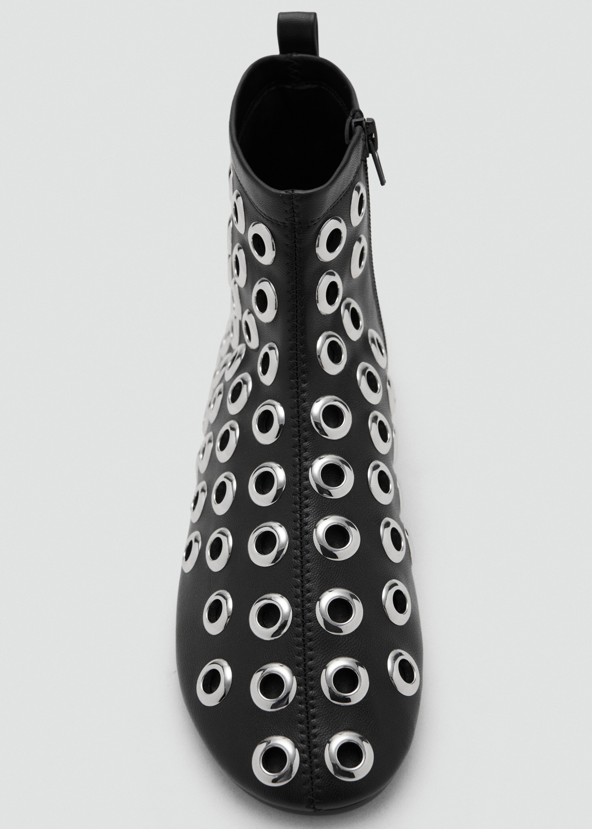 Bottine effet cuir eyelets - Détail de l'article 4, Noir. Ref: 17088633-00.