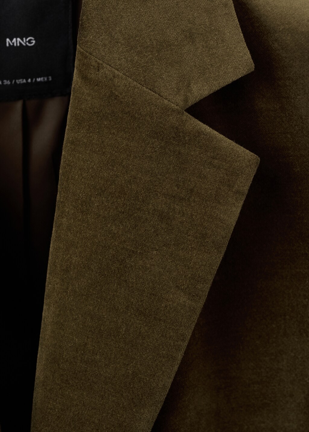 Mango Velveteen jacket with pockets