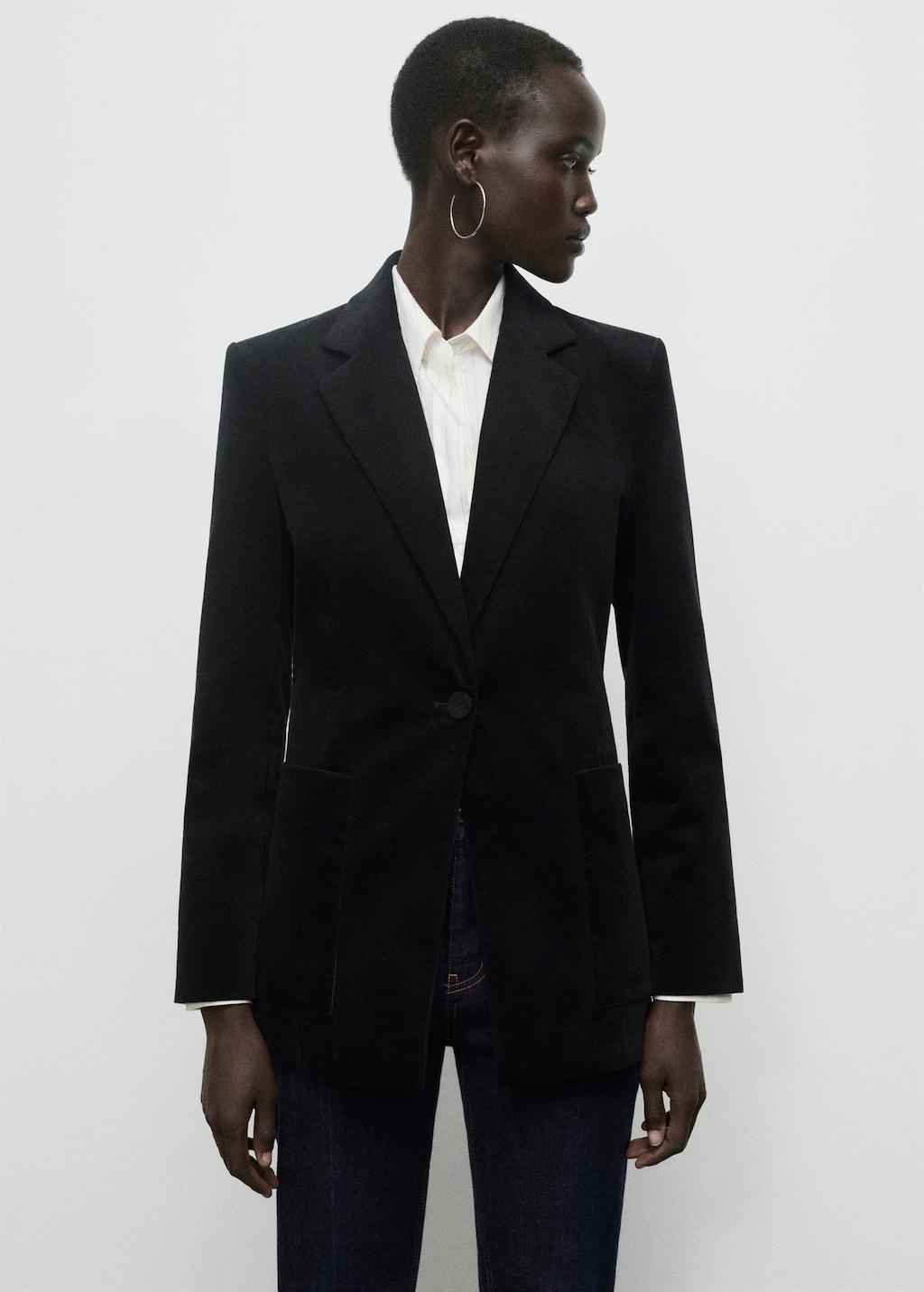 Mango Velveteen jacket with pockets