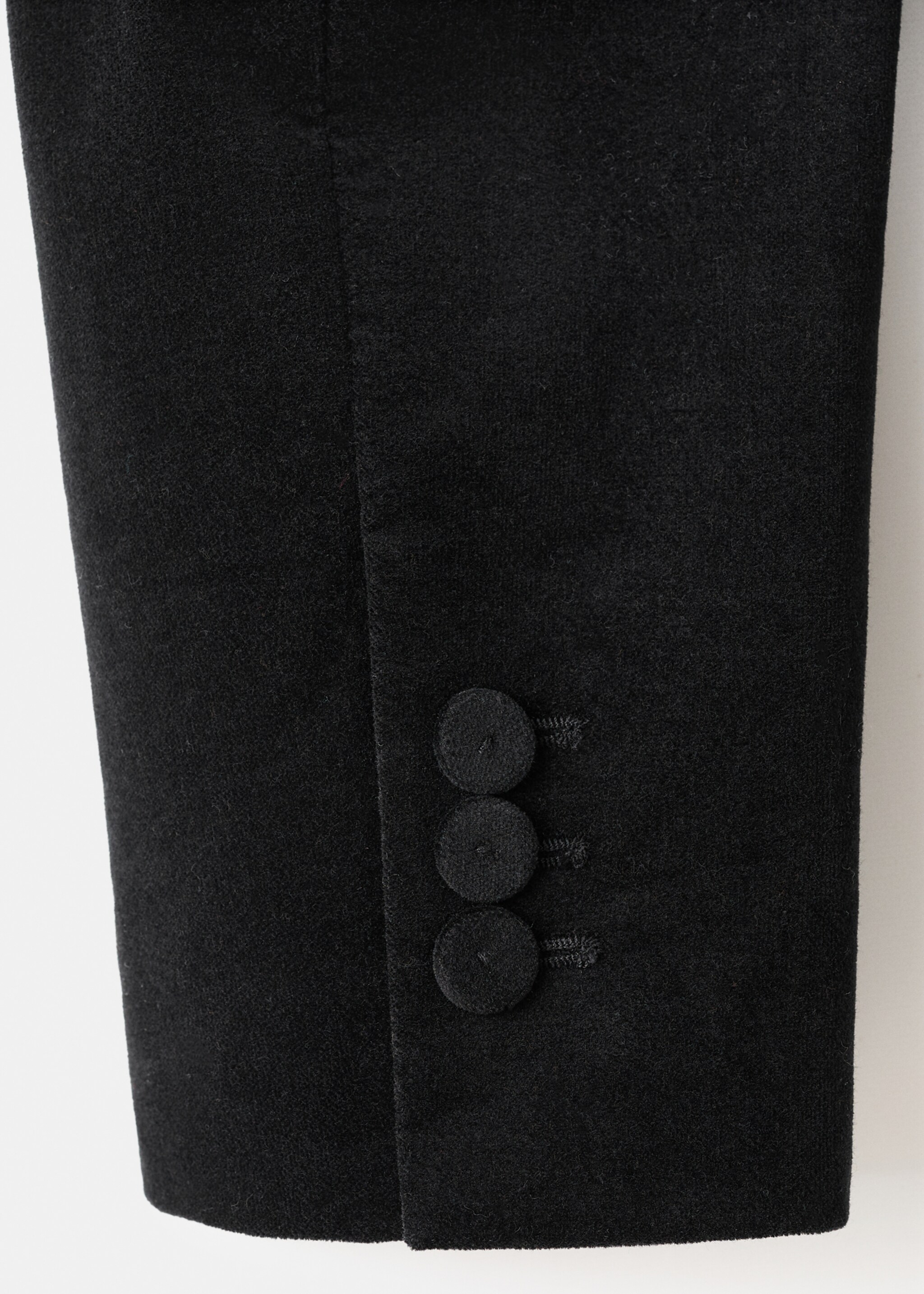 Blazer velvetón bolsillos - Detalle del artículo 0, Negro. Ref: 17088636-00.