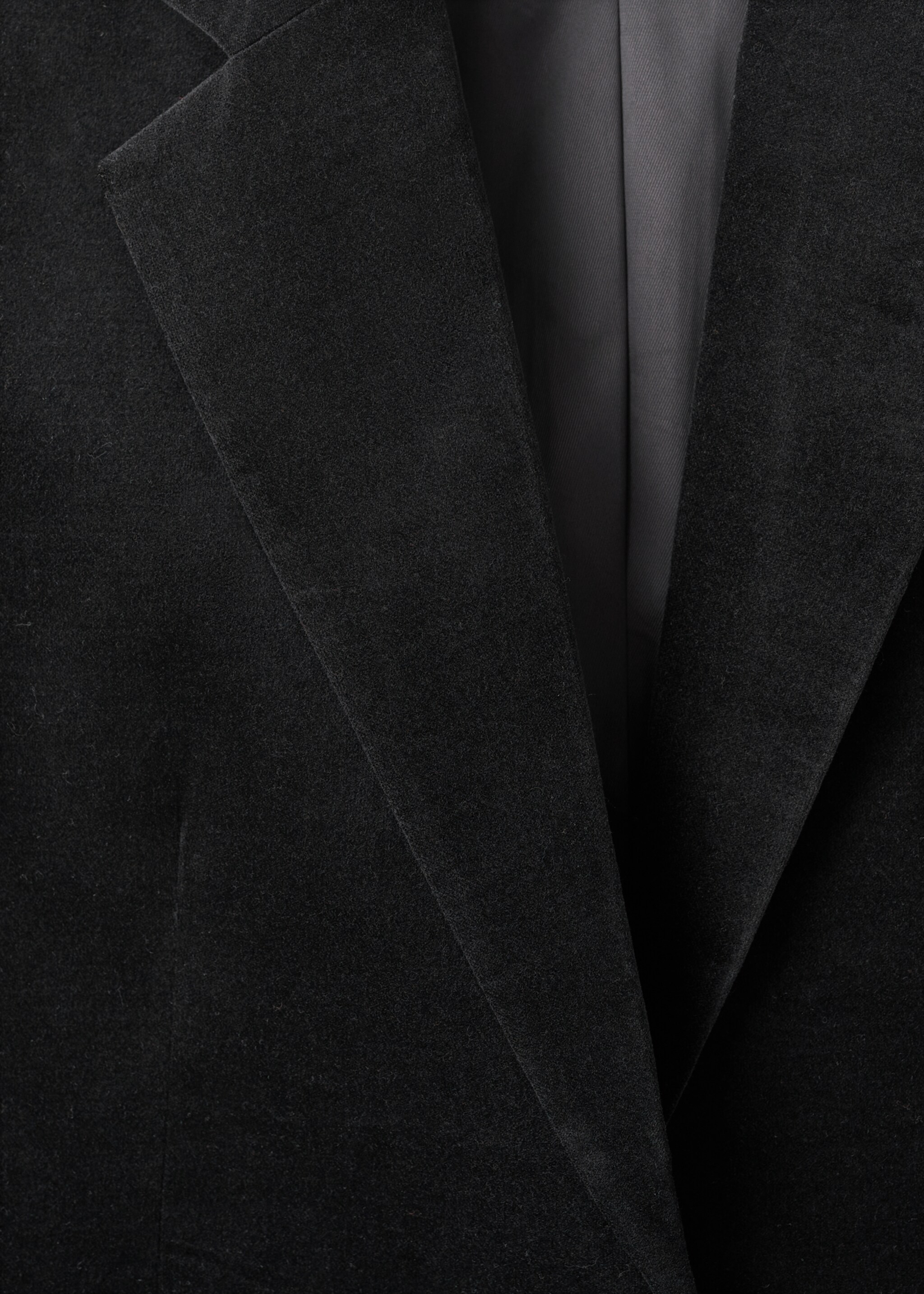 Blazer velvetón bolsillos - Detalle del artículo 8, Negro. Ref: 17088636-00.