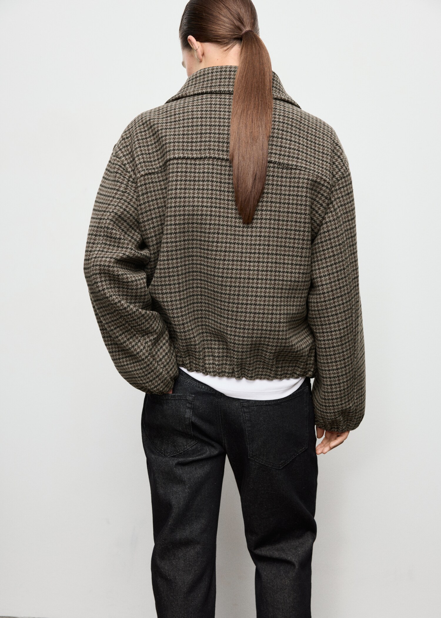 Veste laine pied-de-poule - Verso de l’article