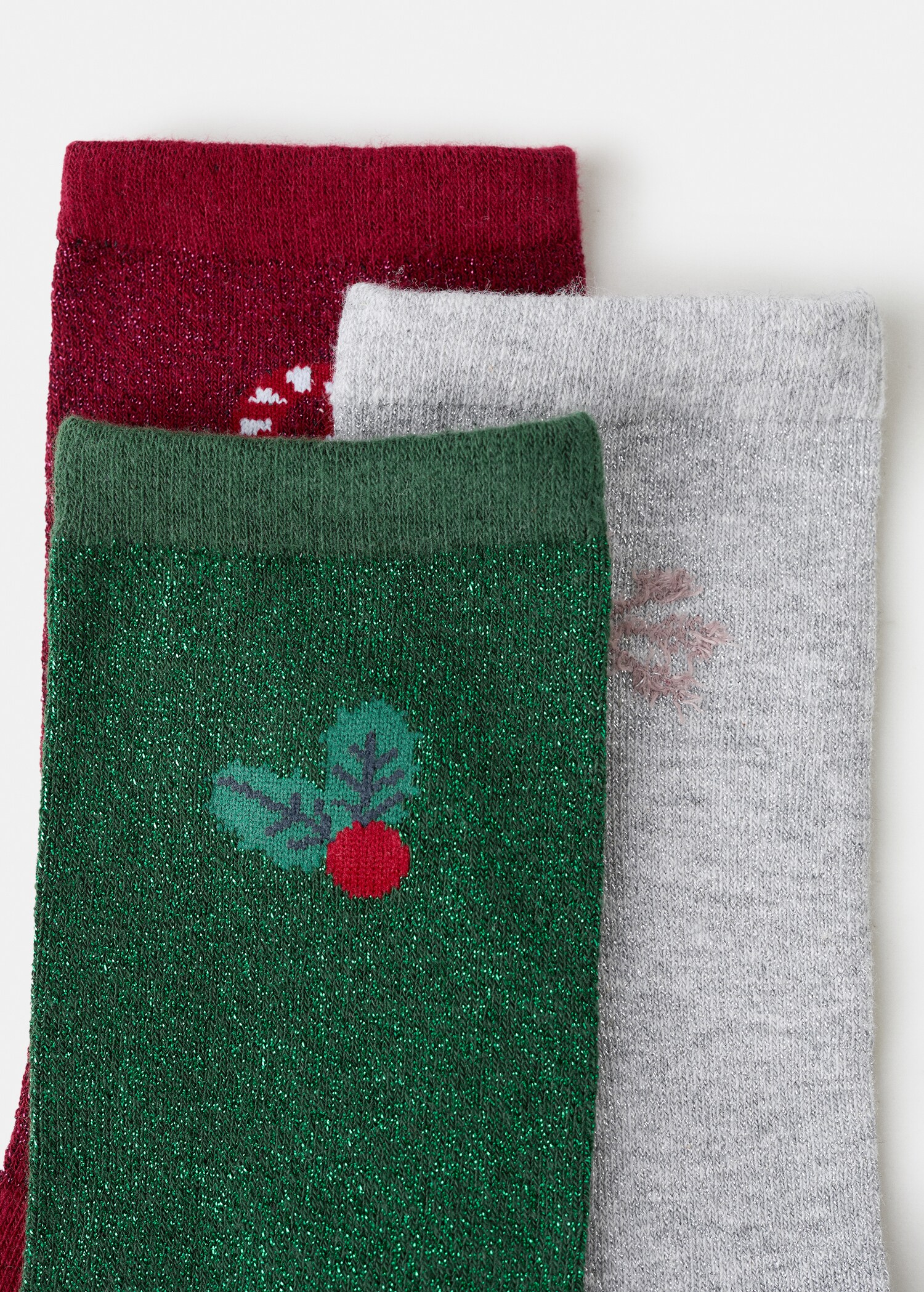 Pack of 3 Christmas socks - Зворотна сторона товару