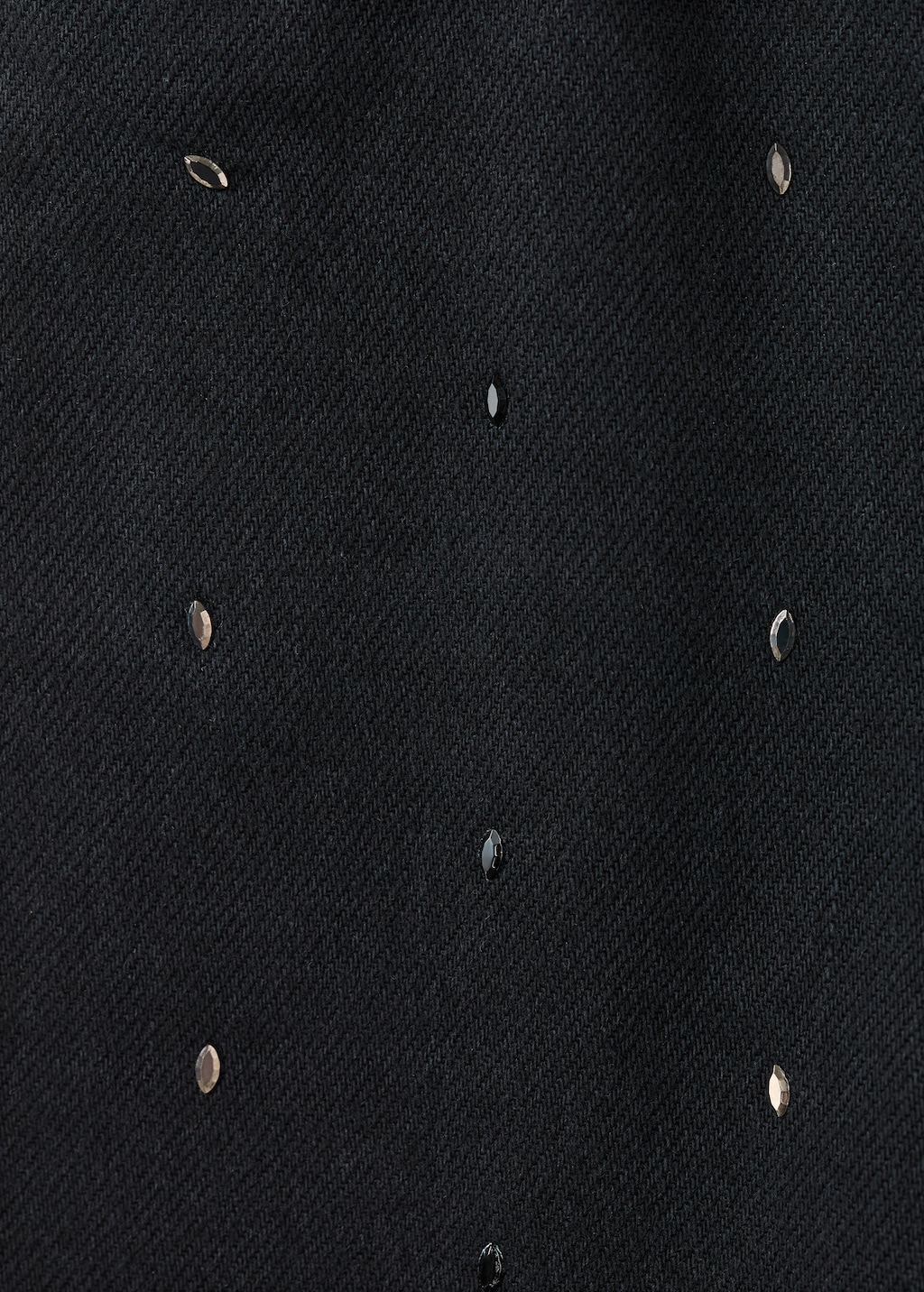 Straight jeans with rhinestone detail