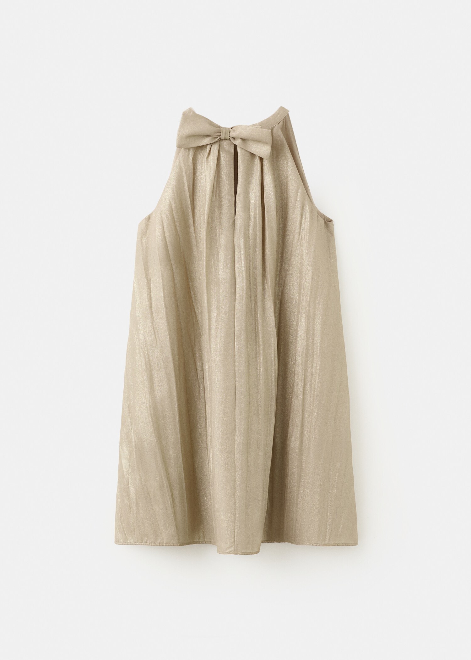 Robe métallisée nœud - Verso de l’article