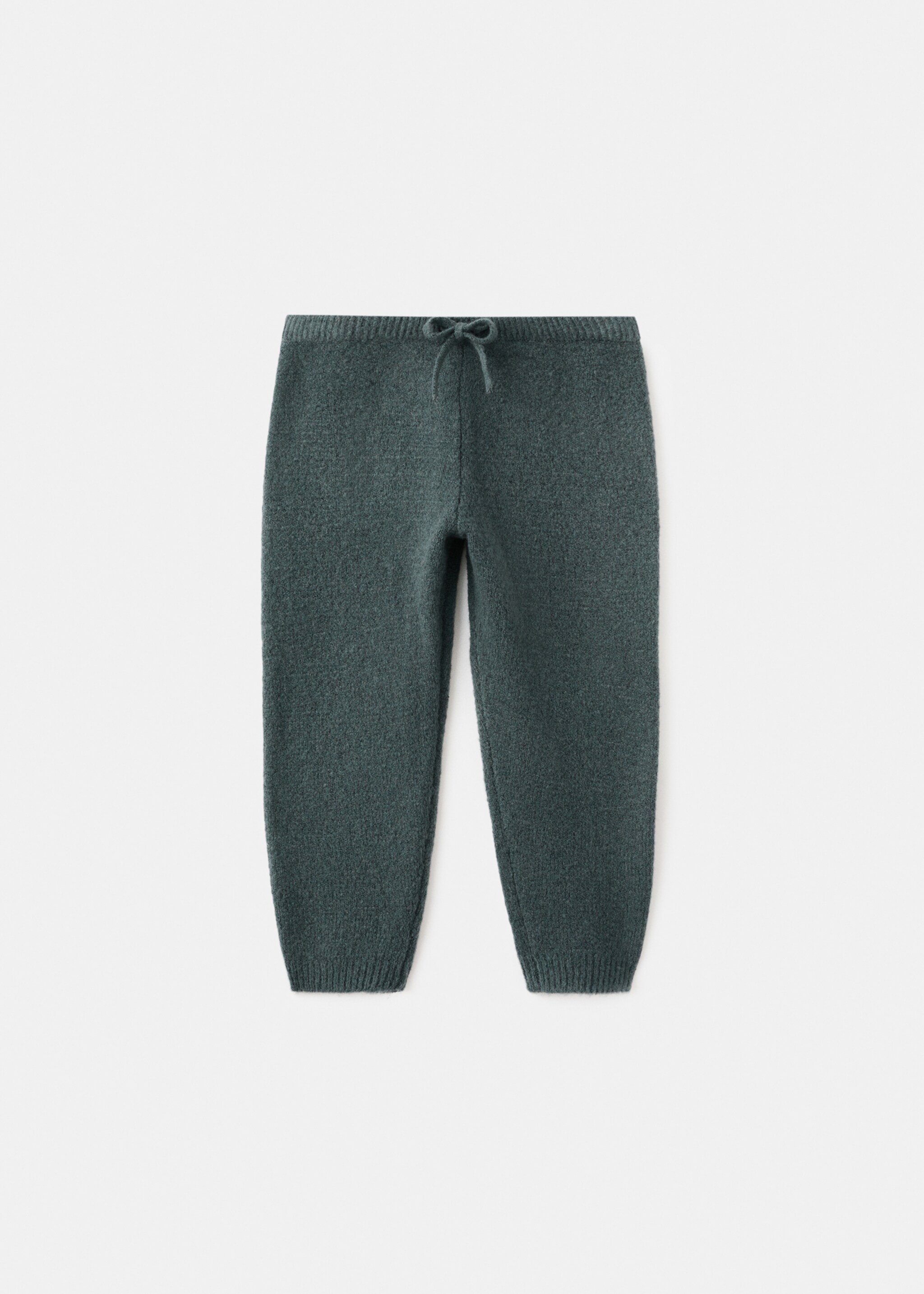 Knitted trousers with bow - Article without model, Forest Green. Ref: 17089101-00.