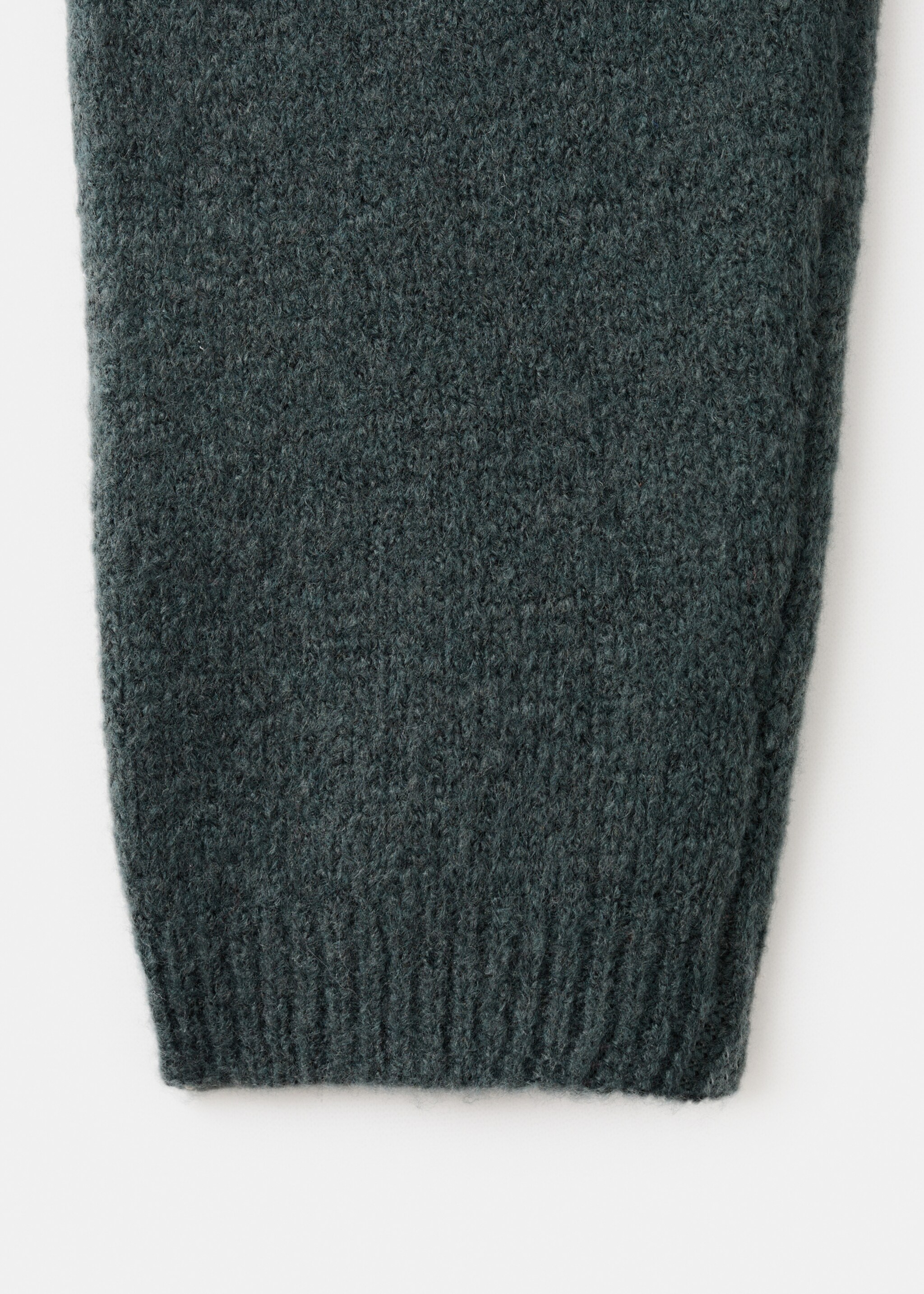 Knitted trousers with bow - Details of the article 0, Forest Green. Ref: 17089101-00.