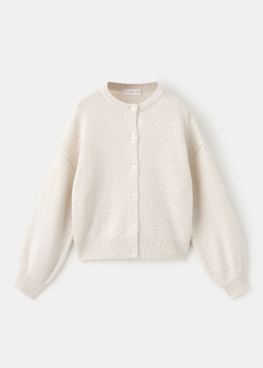 Knitted cardigan with shiny details