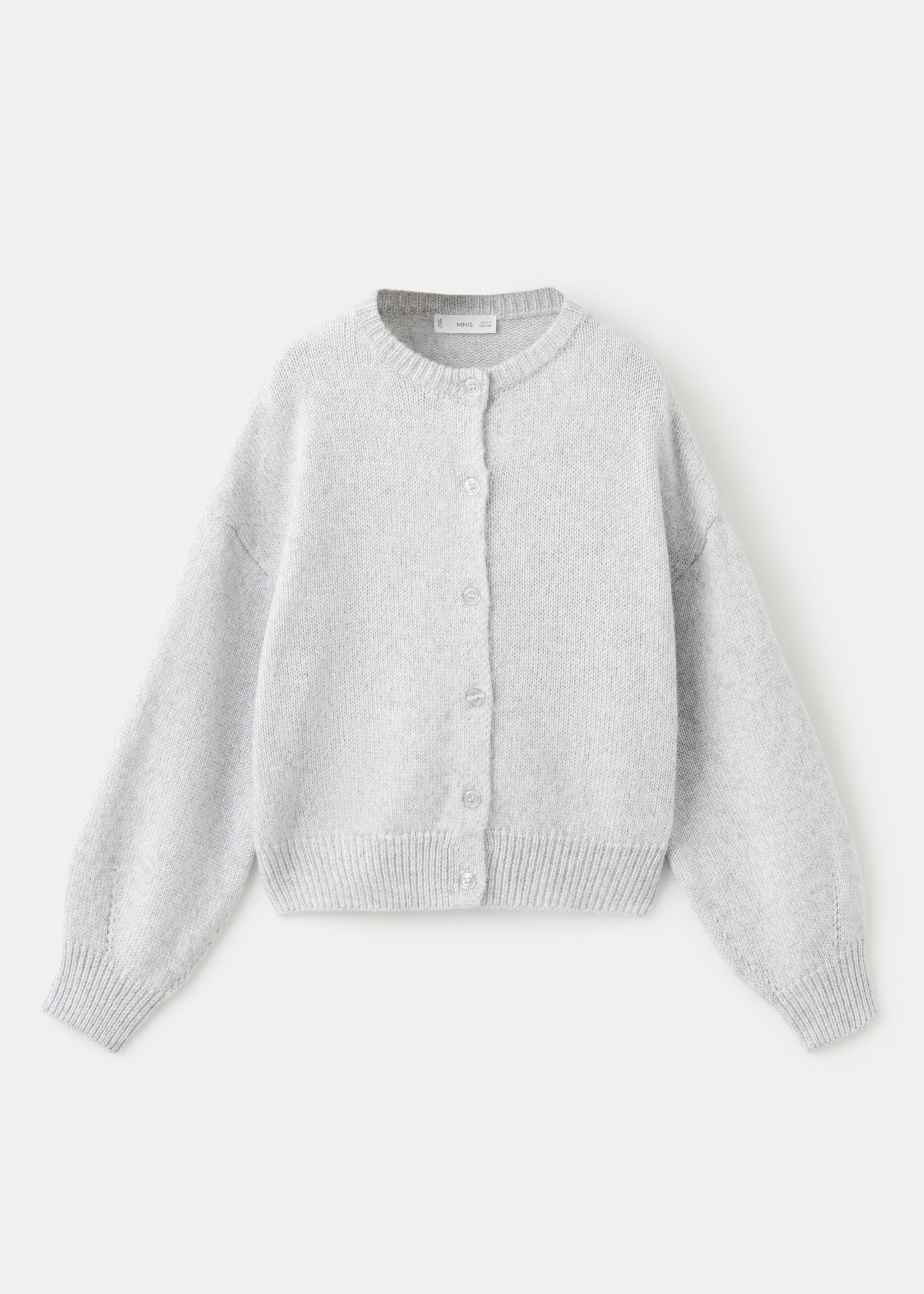 Cardigan shine - Article without model, Light Heather Grey. Ref: 17089102-00.