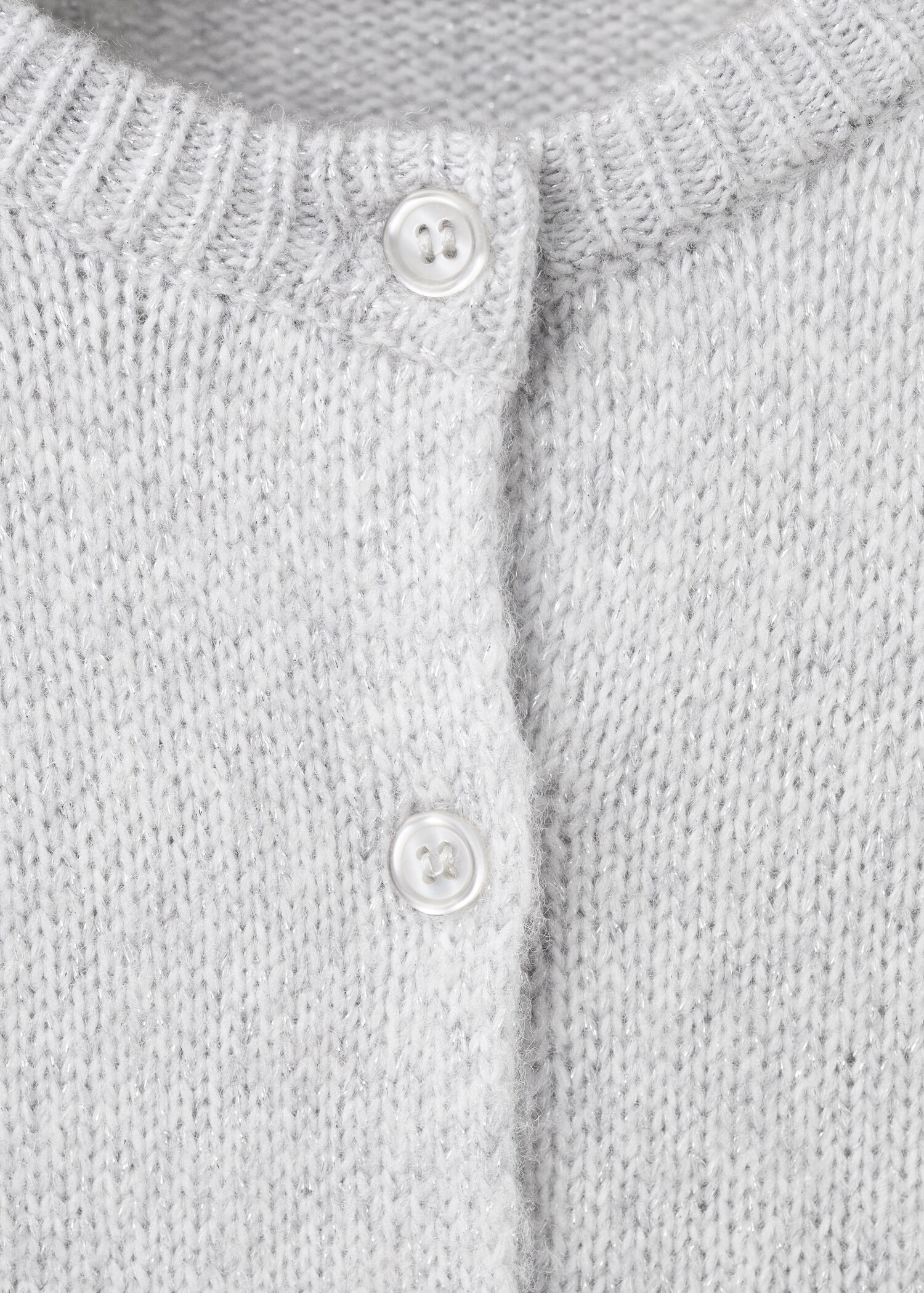 Knitted cardigan with shiny details - Details of the article 8