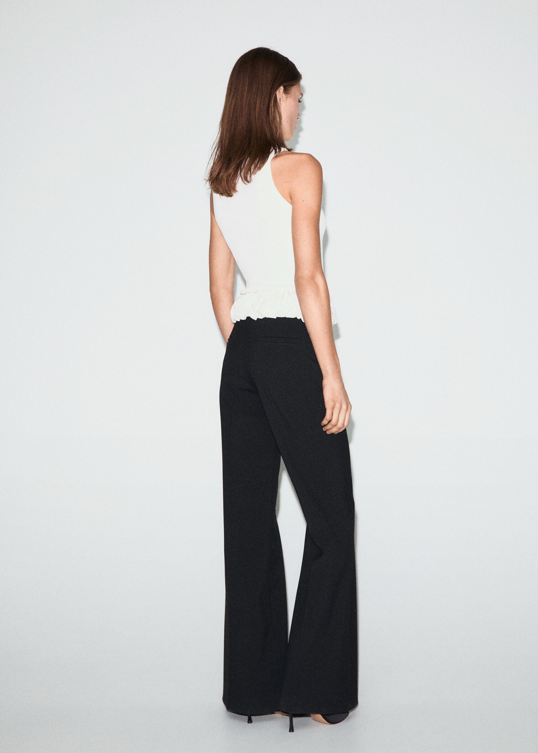 Layered ruffle top - Reverse of the article, Off White. Ref: 17089103-00.