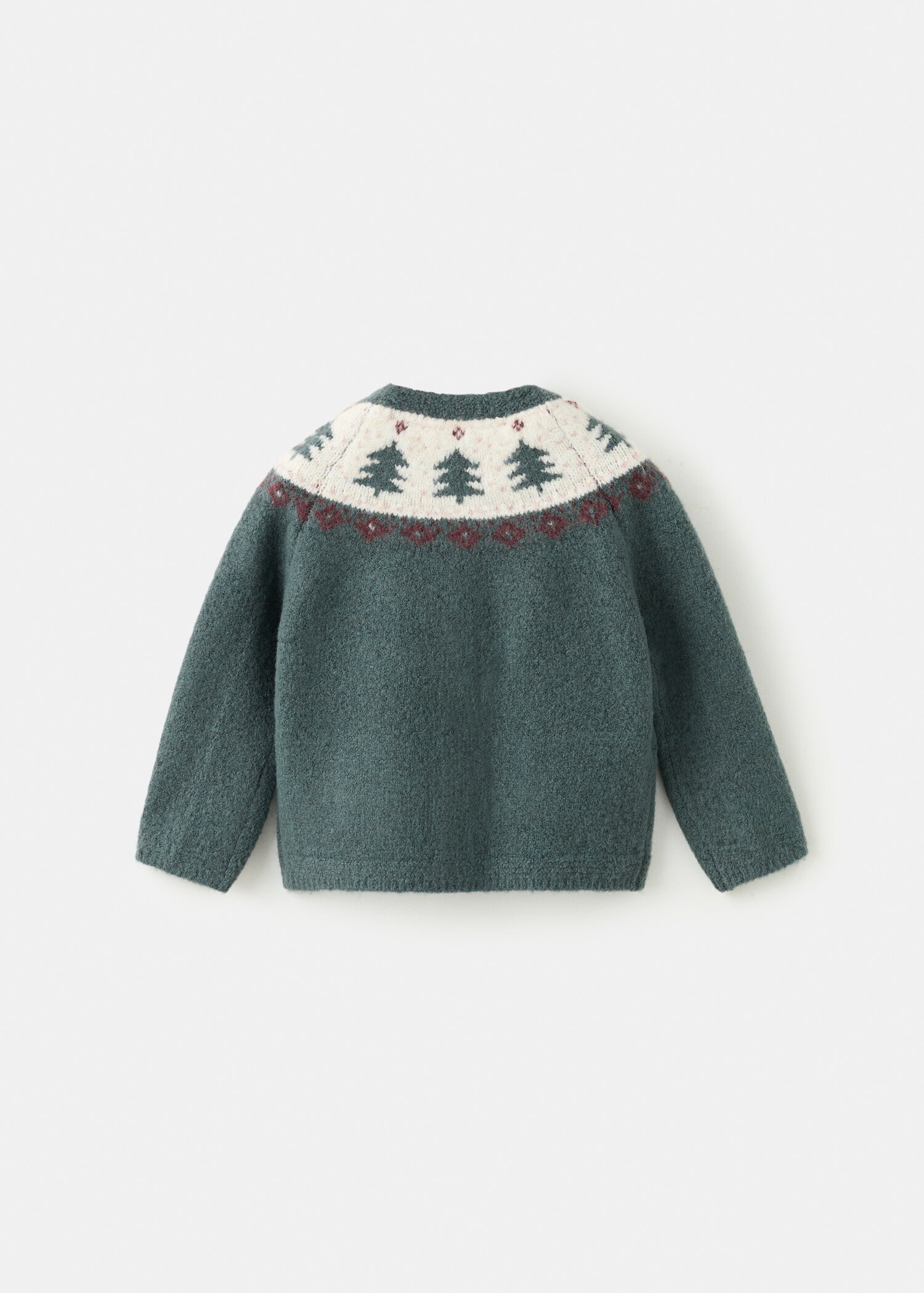 Printed knitwear cardigan - Reverse of the article