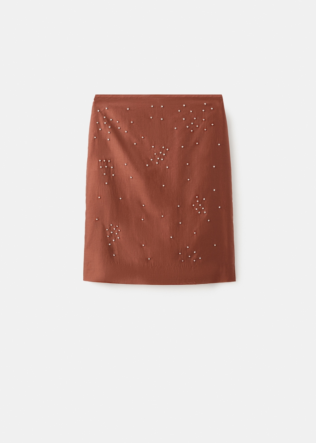Midi-skirt with rhinestones