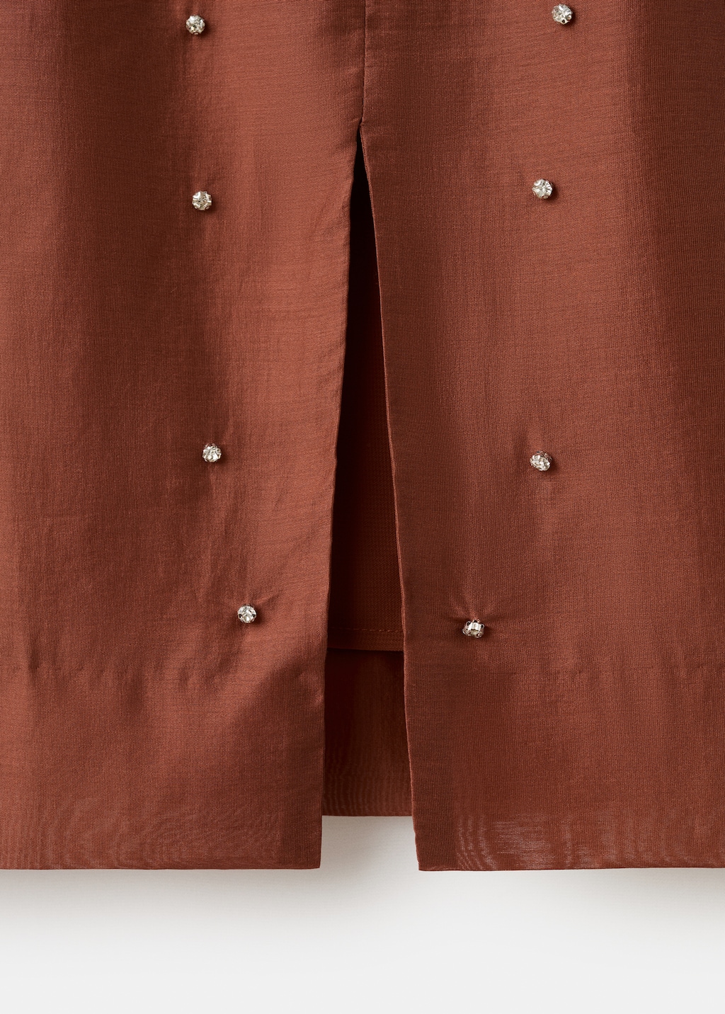 Midi-skirt with rhinestones