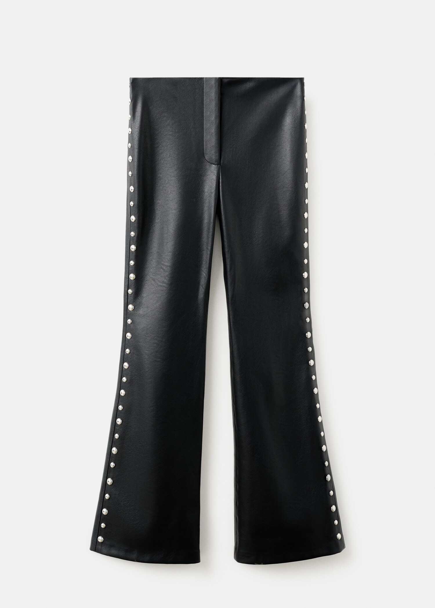 Broek met lederlook en studs - Artikel zonder model