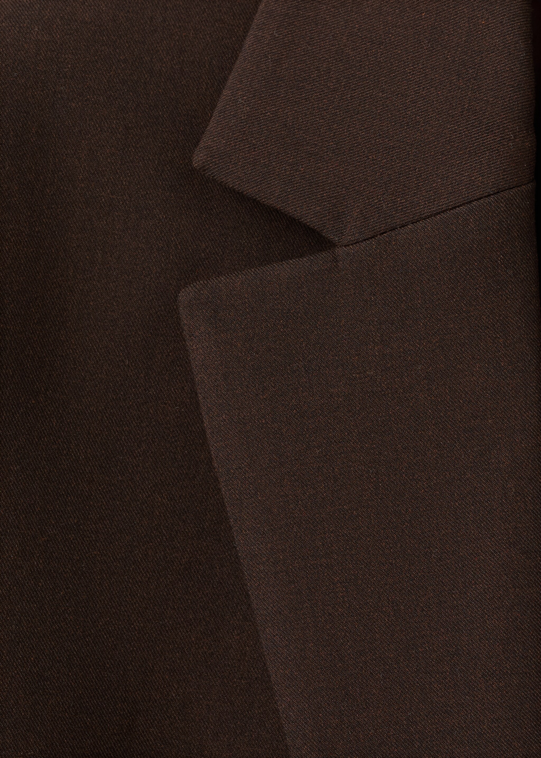 Straight-fit suit jacket - Details of the article 0, Chocolate. Ref: 17089111-00.