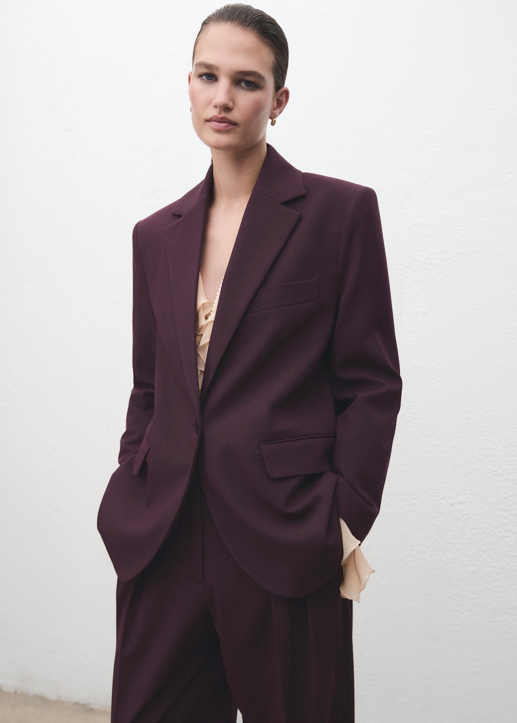 Blazer traje recta