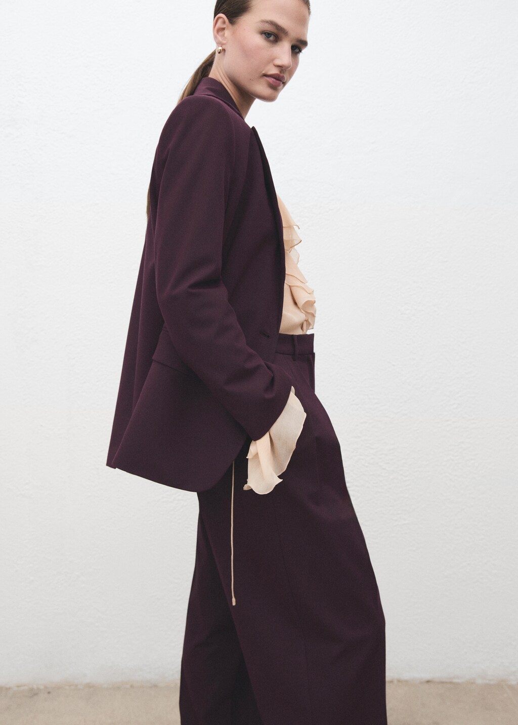 Mango Straight-fit suit blazer