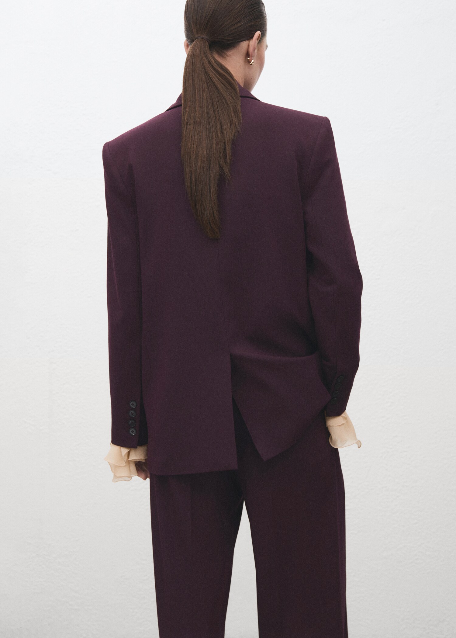 Straight-fit suit jacket - Reverse of the article
