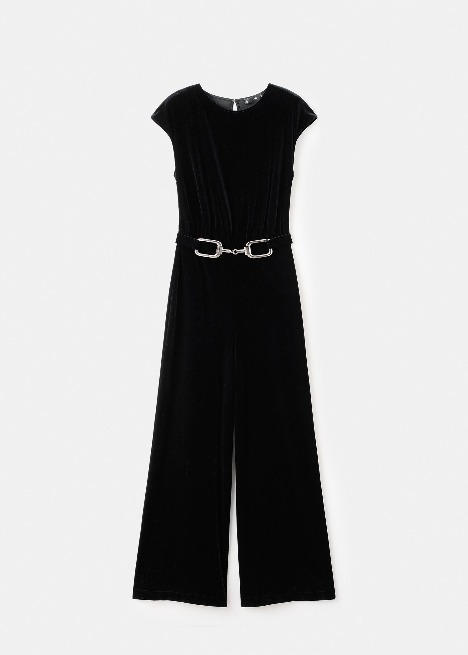 Velvet belt jumpsuit - Article without model