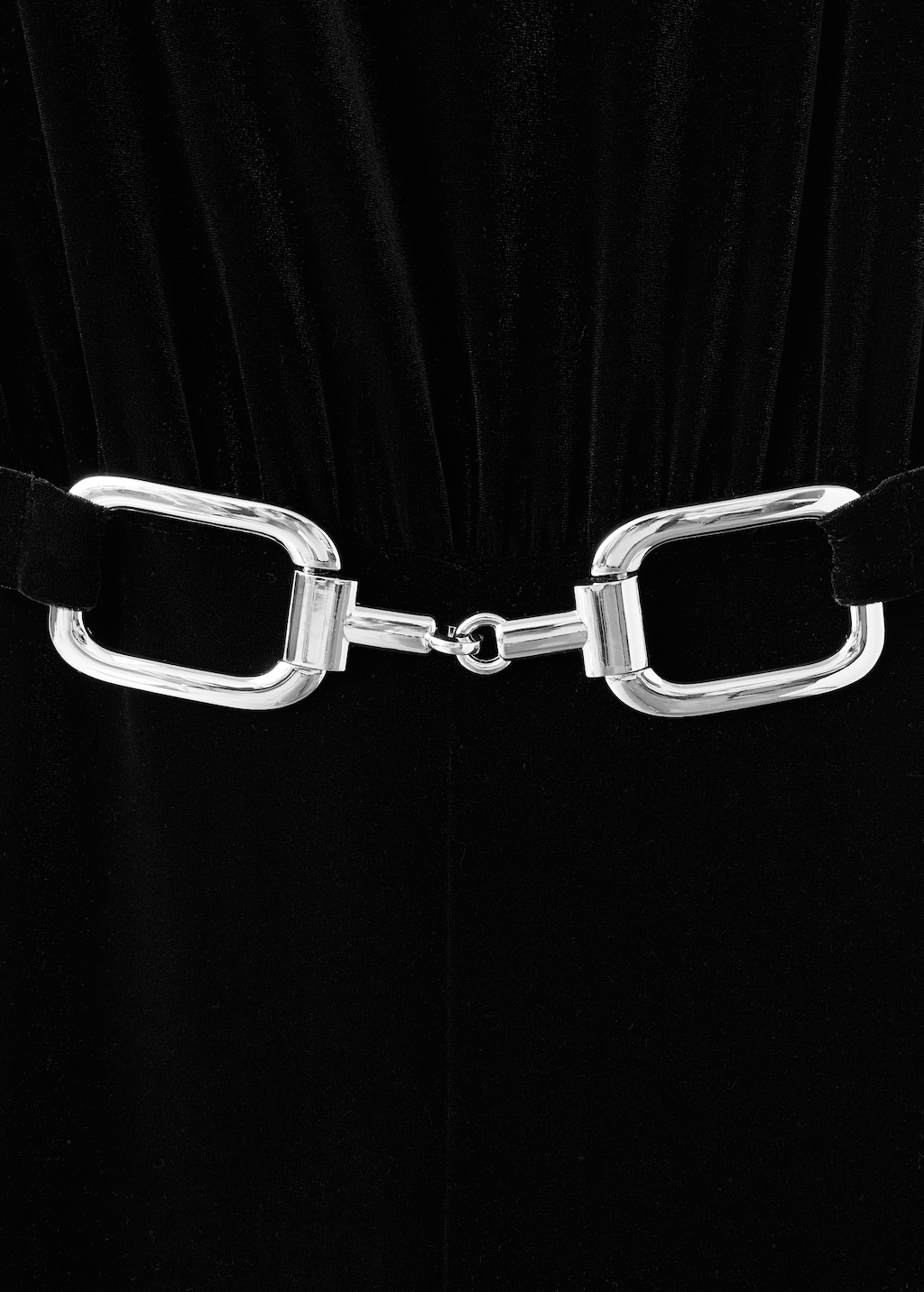 Velvet belt jumpsuit