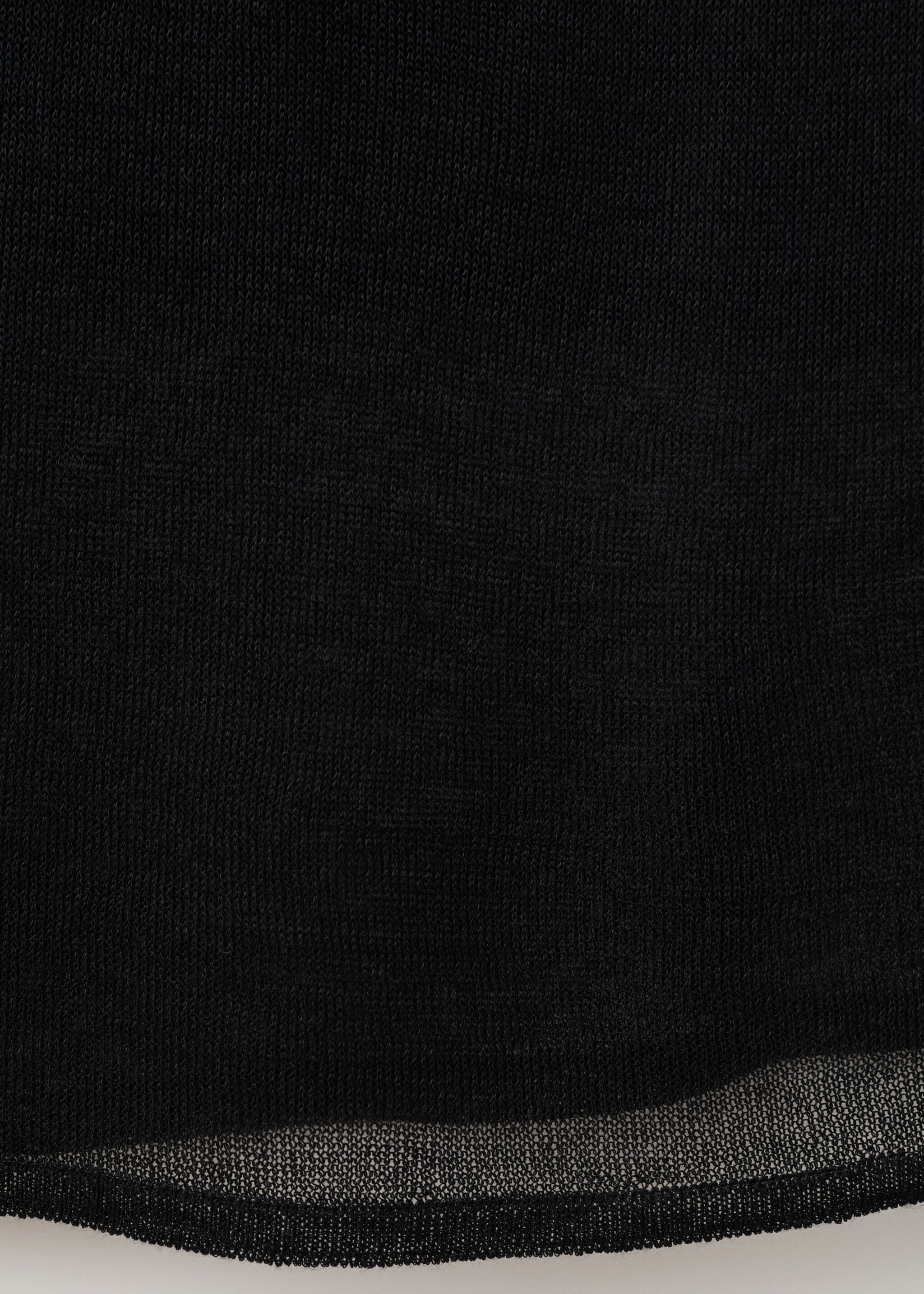 Ribbed midi skirt - Details of the article 0, Black. Ref: 17089118-00.