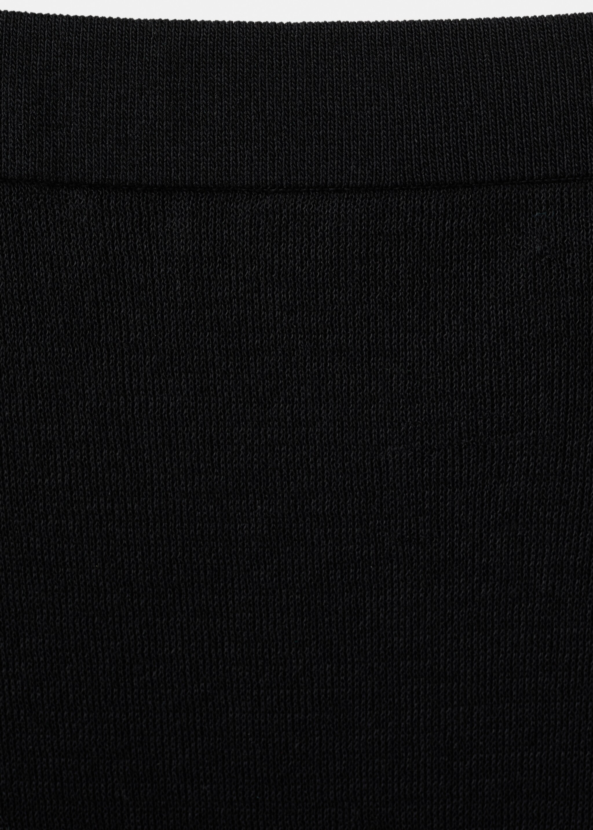 Ribbed midi skirt - Details of the article 8, Black. Ref: 17089118-00.