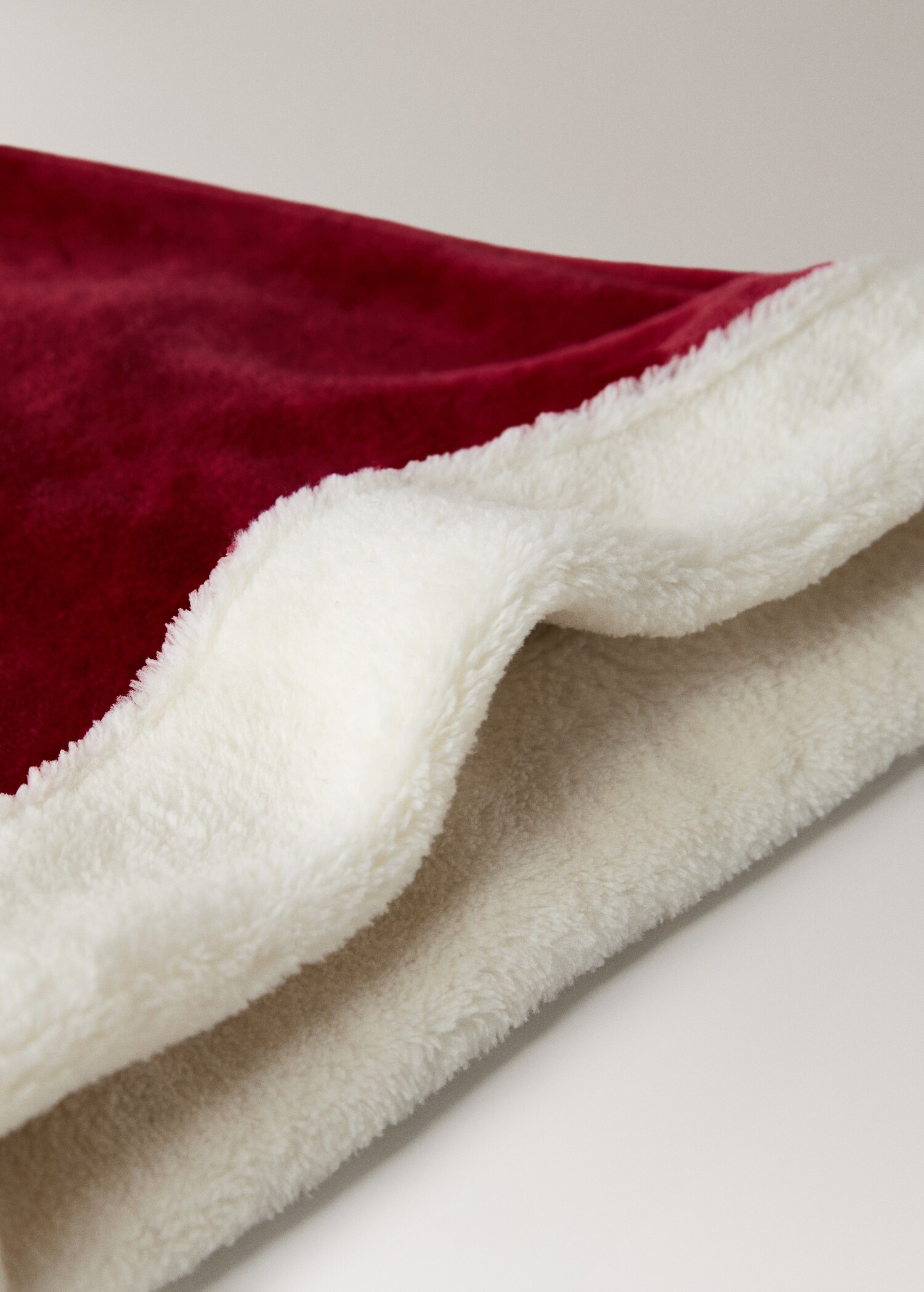 Weihnachtsmütze aus Baumwollvelours - Detail des Artikels 1