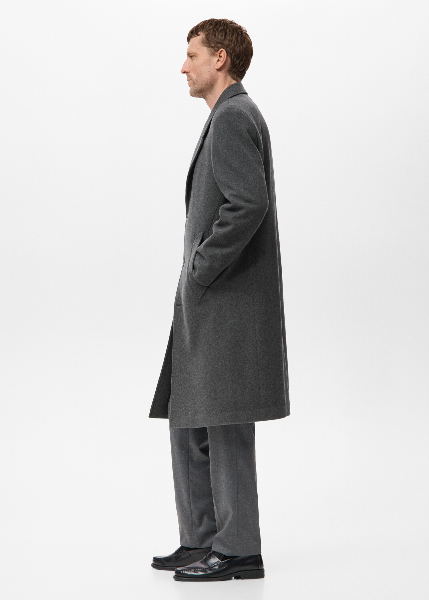 Long wool coat - Details of the article 2