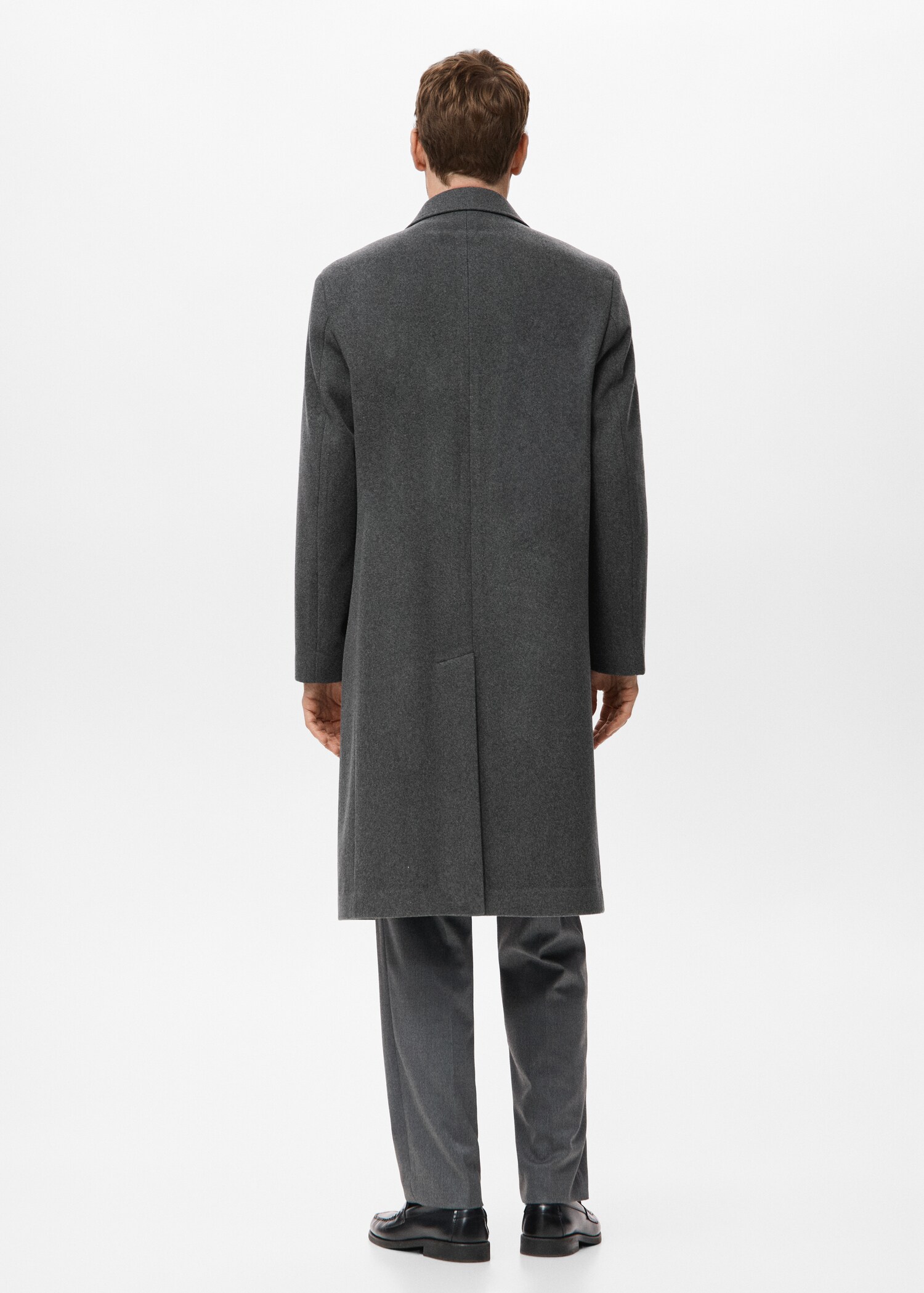 Long wool coat - Reverse of the article