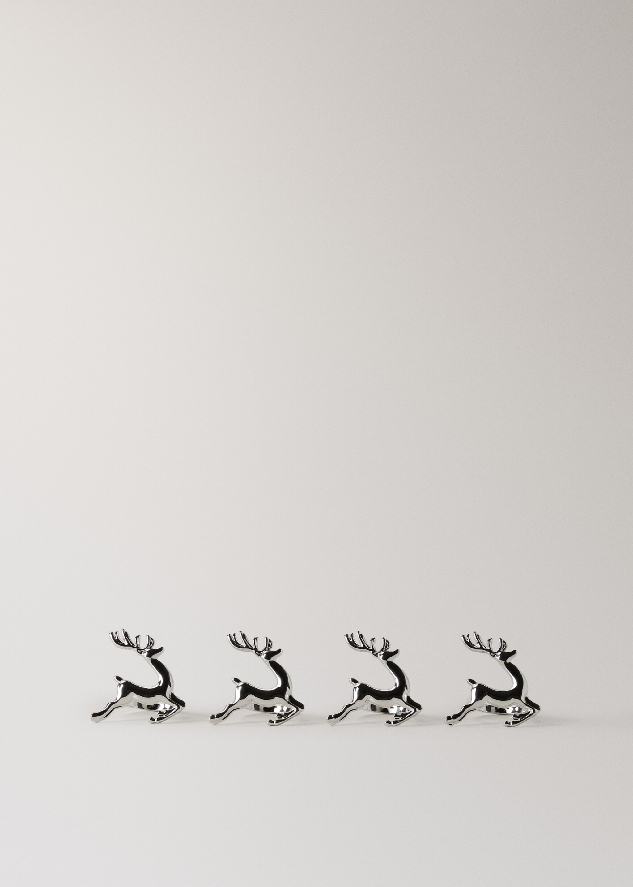 Stainless steel stag napkin holder - Article without model, Silver. Ref: 17089205-00.