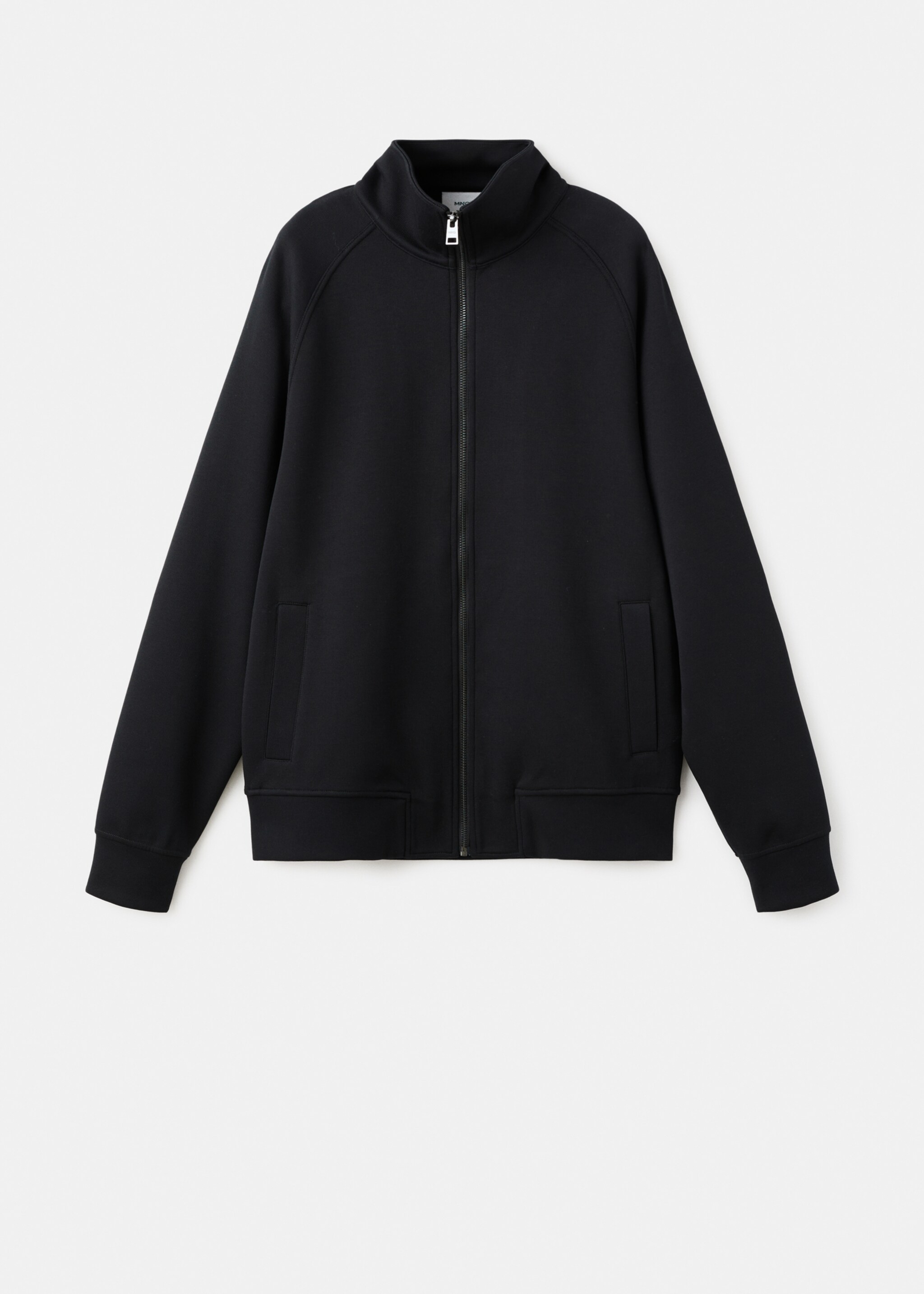 Sweat-shirt coton fermeture Éclair - Article sans modèle, Noir. Ref: 17089206-00.