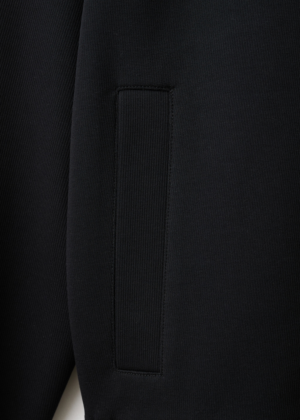 Cotton sweatshirt zipper