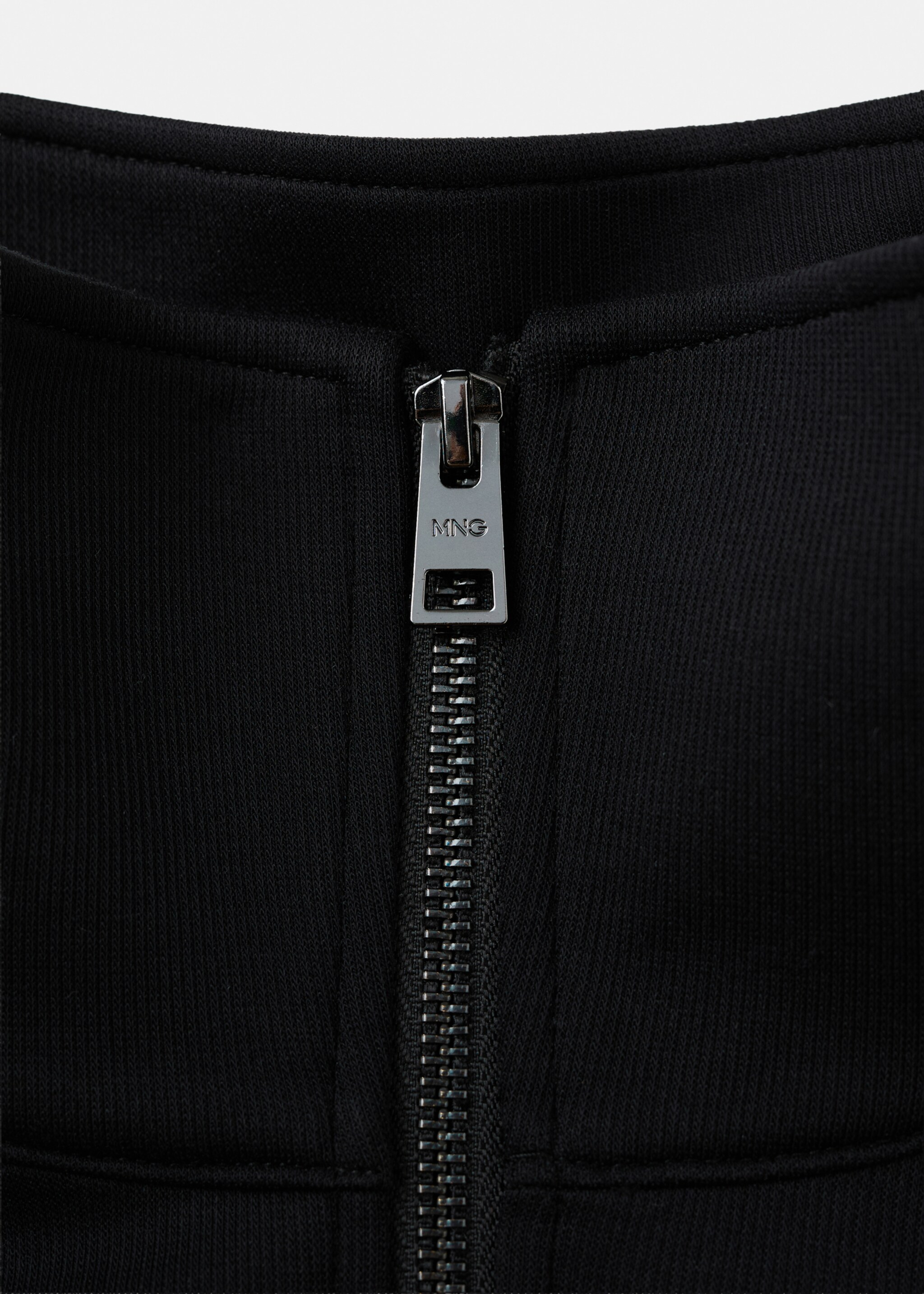 Sweat-shirt coton fermeture Éclair - Détail de l'article 8, Noir. Ref: 17089206-00.