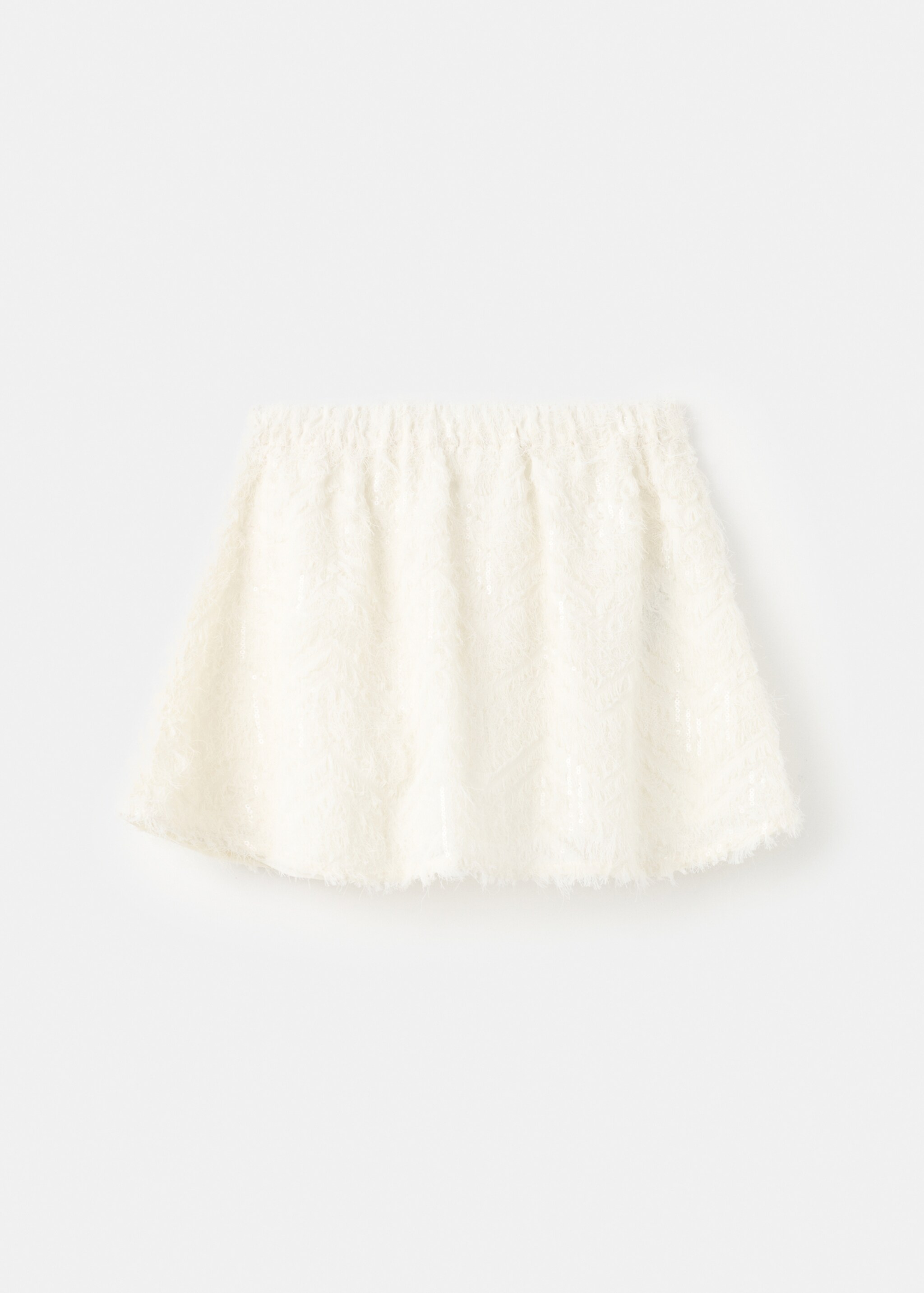Skirt plumiset - Reverse of the article, Ecru. Ref: 17089208-00.