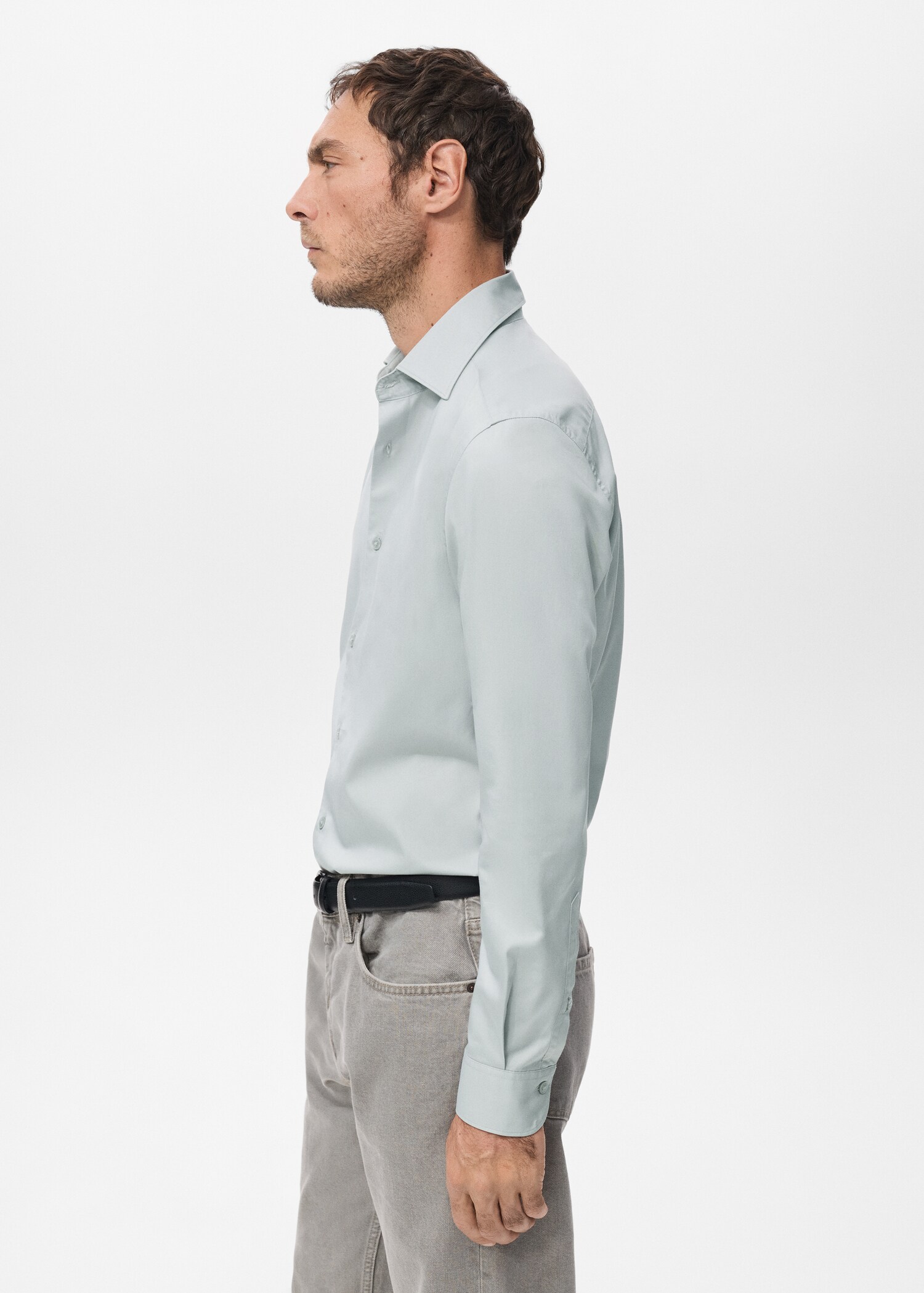 Slim fit shirt cotton and lyocell - Details of the article 6